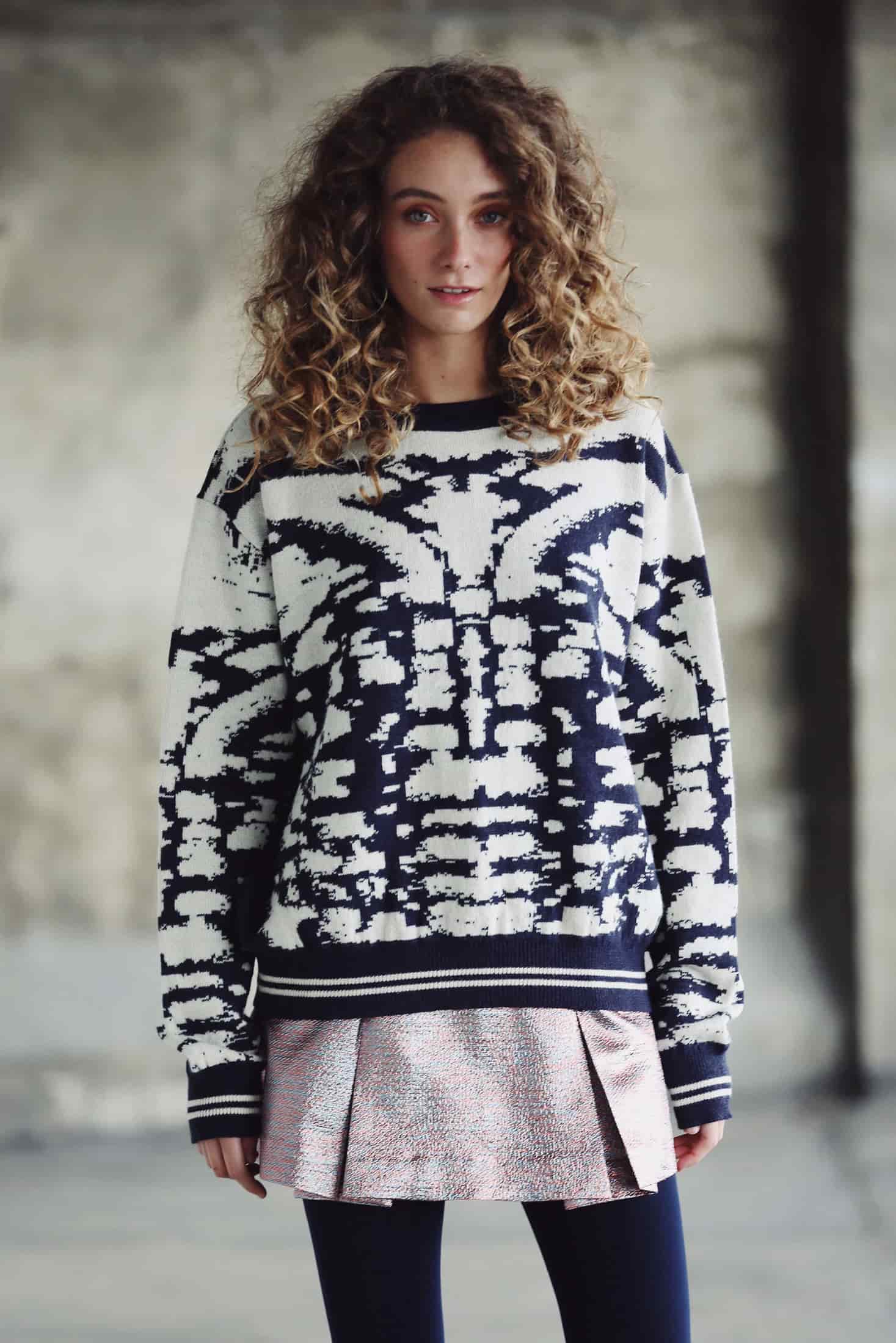 FIORELLA BLUE SWEATER - miniatura 5