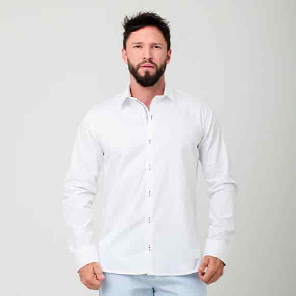 CAMISA ML 100% ALGODON HOMBRE - miniatura 21