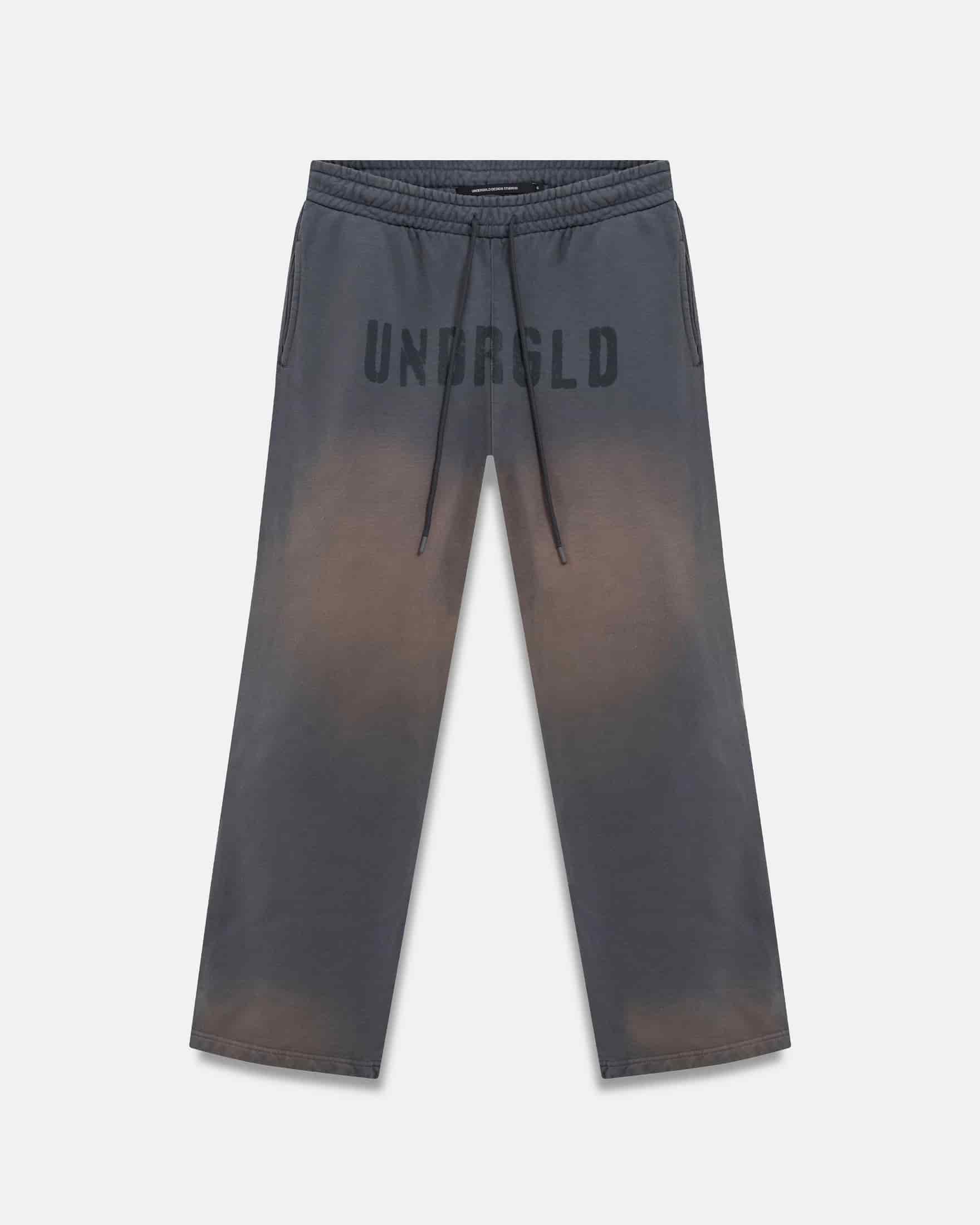 Spring Worn Logo Straight Pants Sandblast Gray - miniatura 1