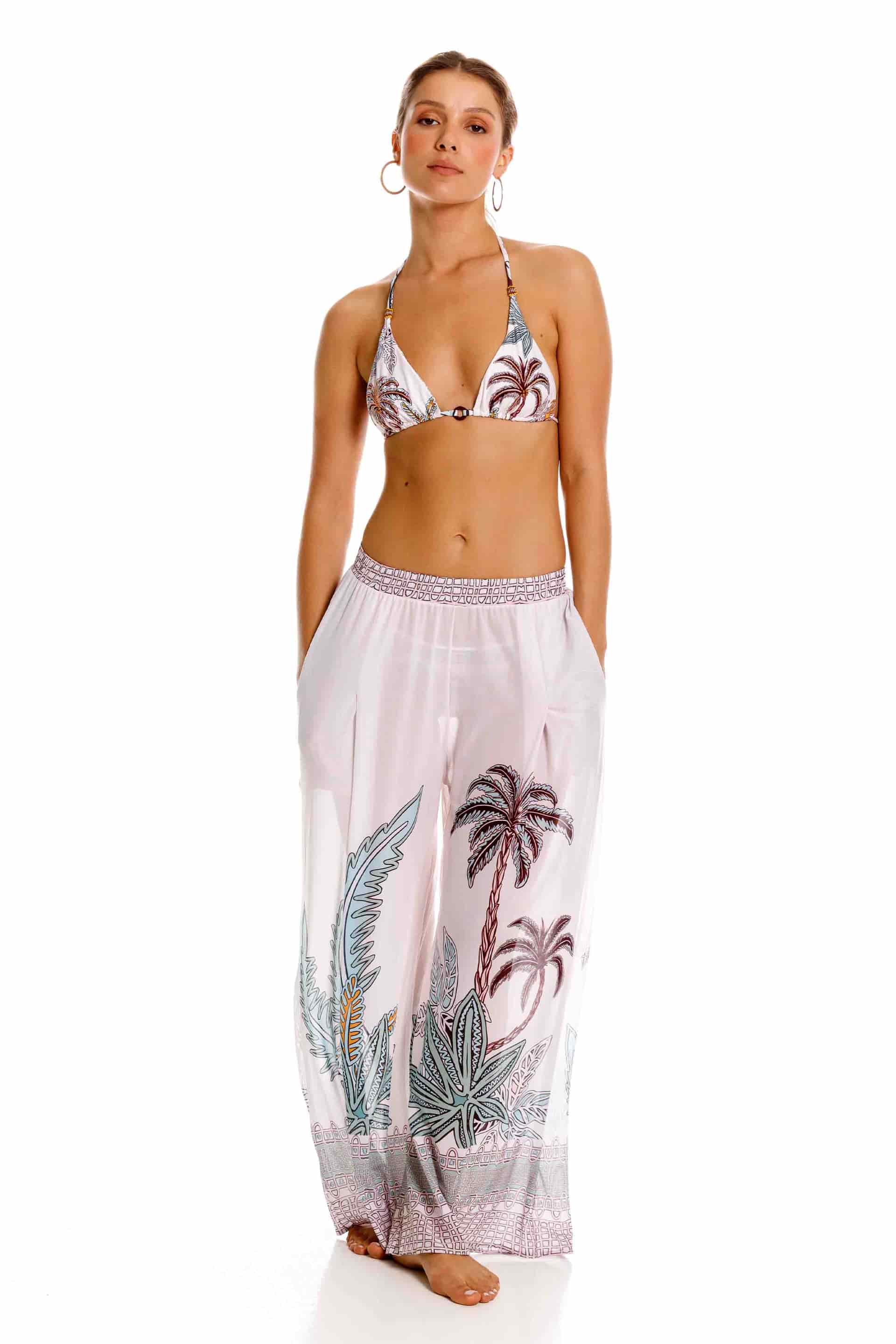 Pantalon Maxipalms Beige - miniatura 1