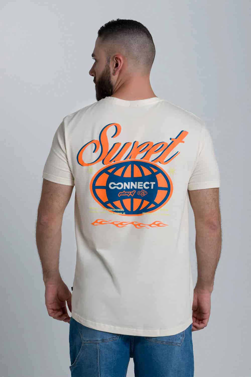 CAMISETA ESTAMPADO LOCALIZADO COLOR IVORY - miniatura 3