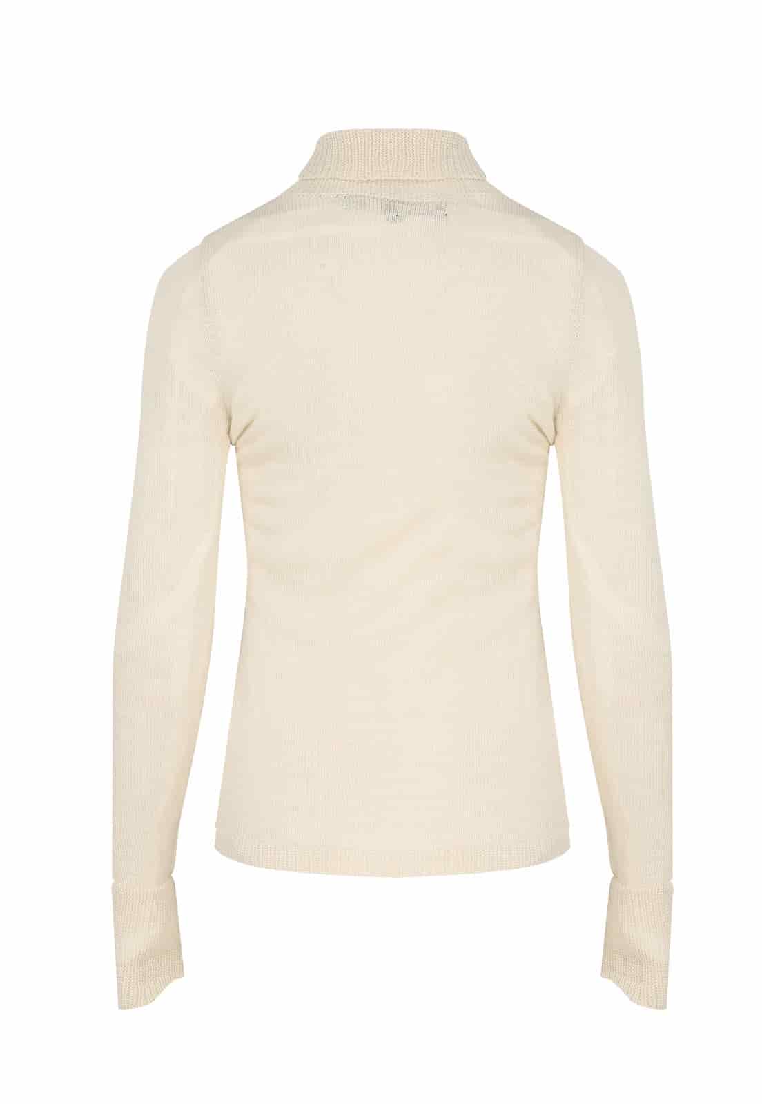 BABY ALPACA SILK KNITTED TURTLENECK SWEATER - miniatura 3