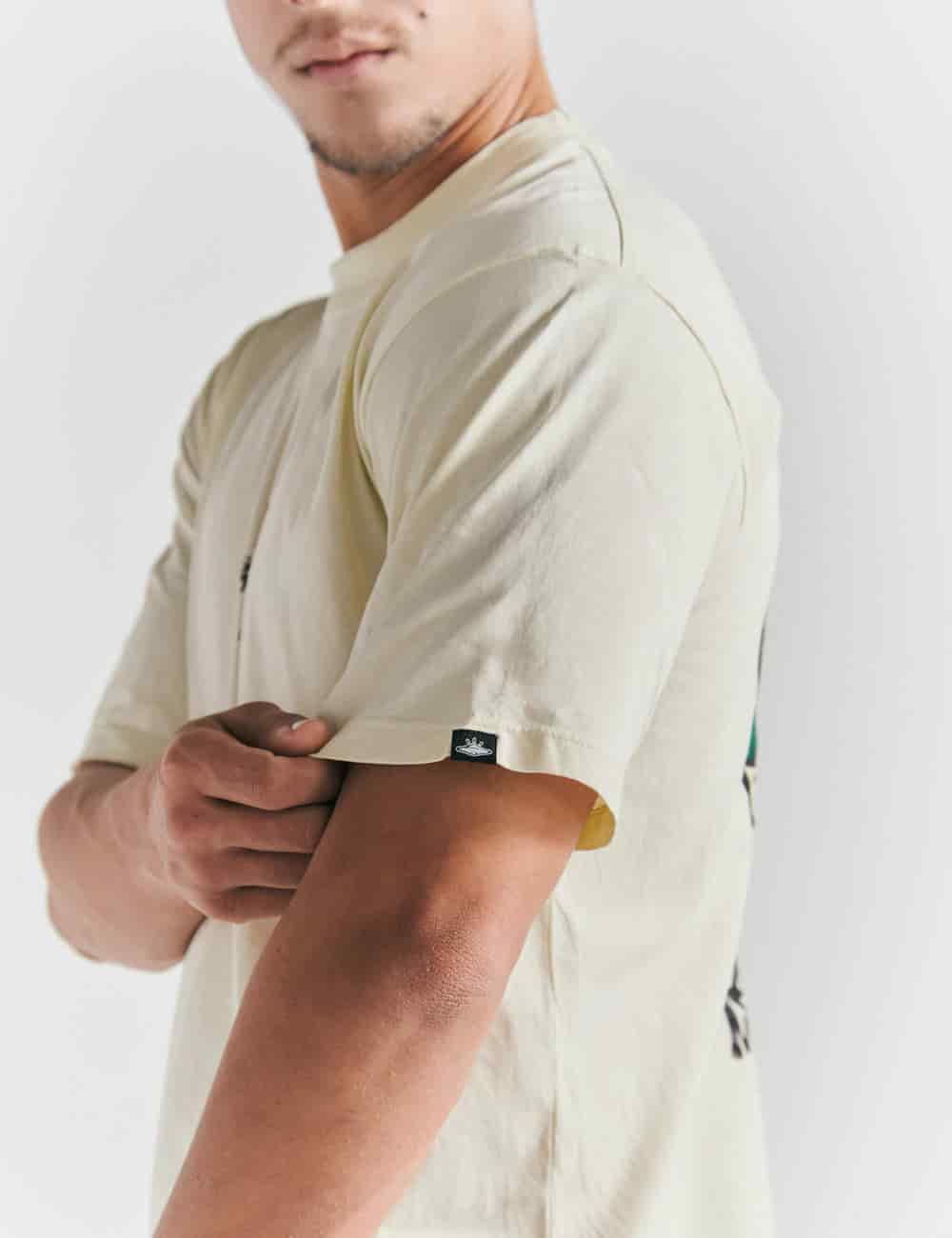 Camiseta Oversize Baja la marea  amarillo pastel Hombre - miniatura 12