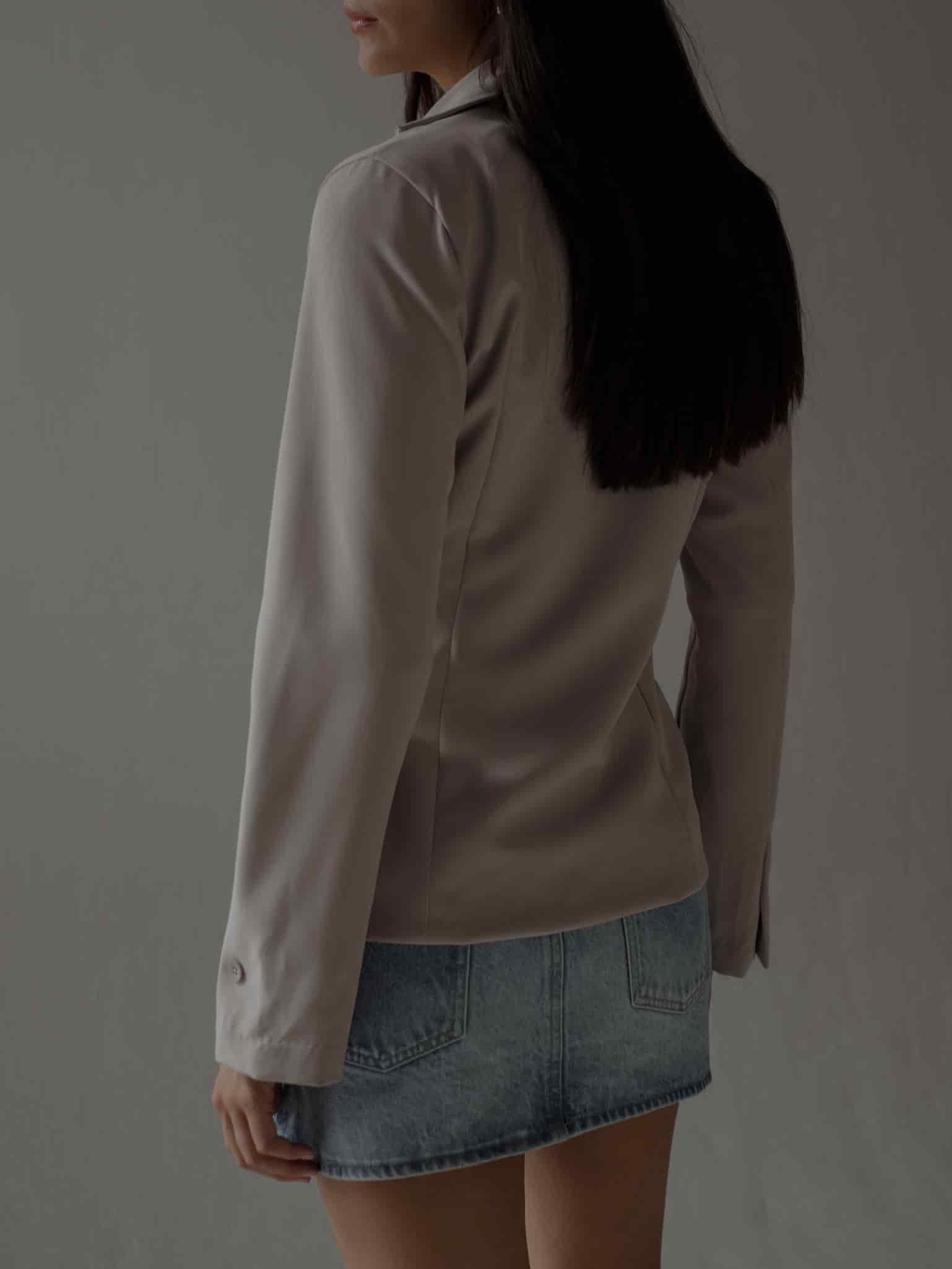WAIST CLASSIC BLAZER - SAND - miniatura 10