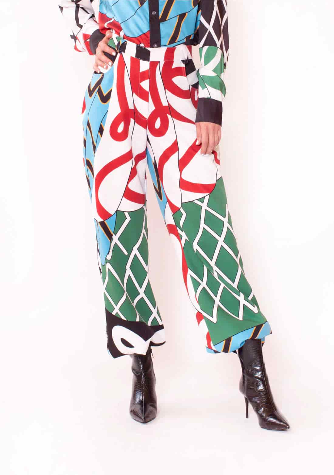 Pantalón Unisex / Ilustración Kabuki - miniatura 1
