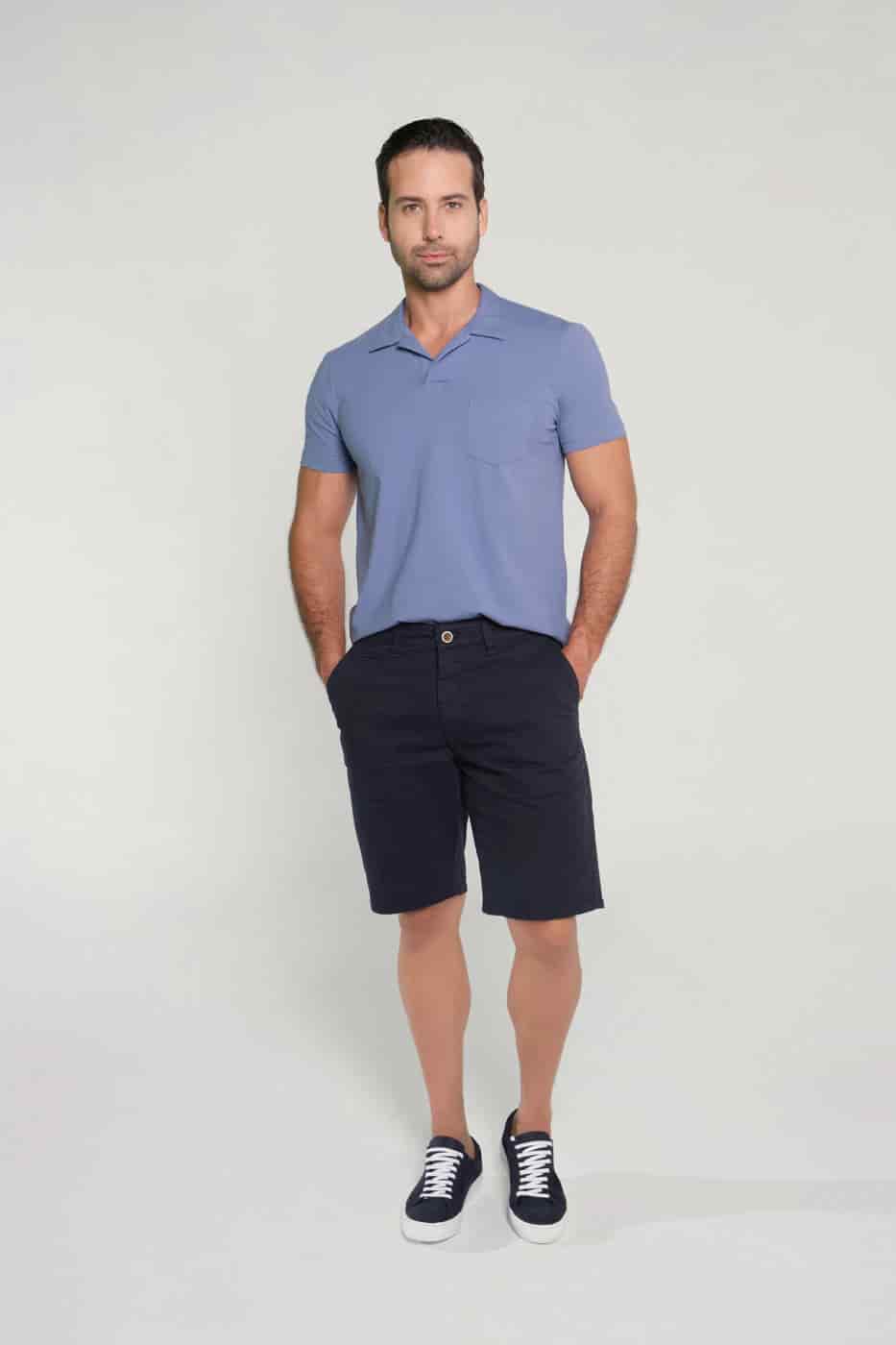 Camiseta Regular Polo Azul Colbalto - miniatura 2