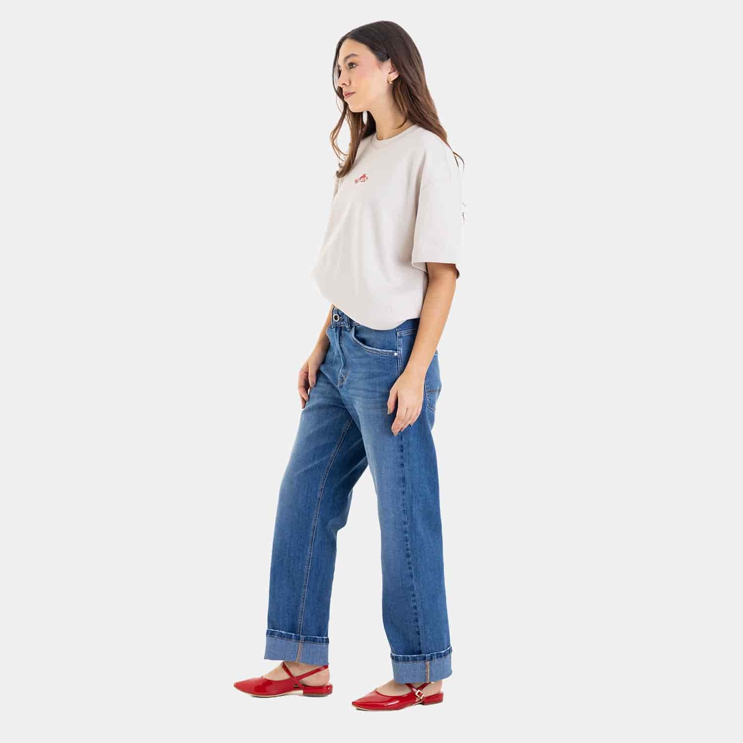 Straight Fit Jeans Mid Blue - miniatura 8