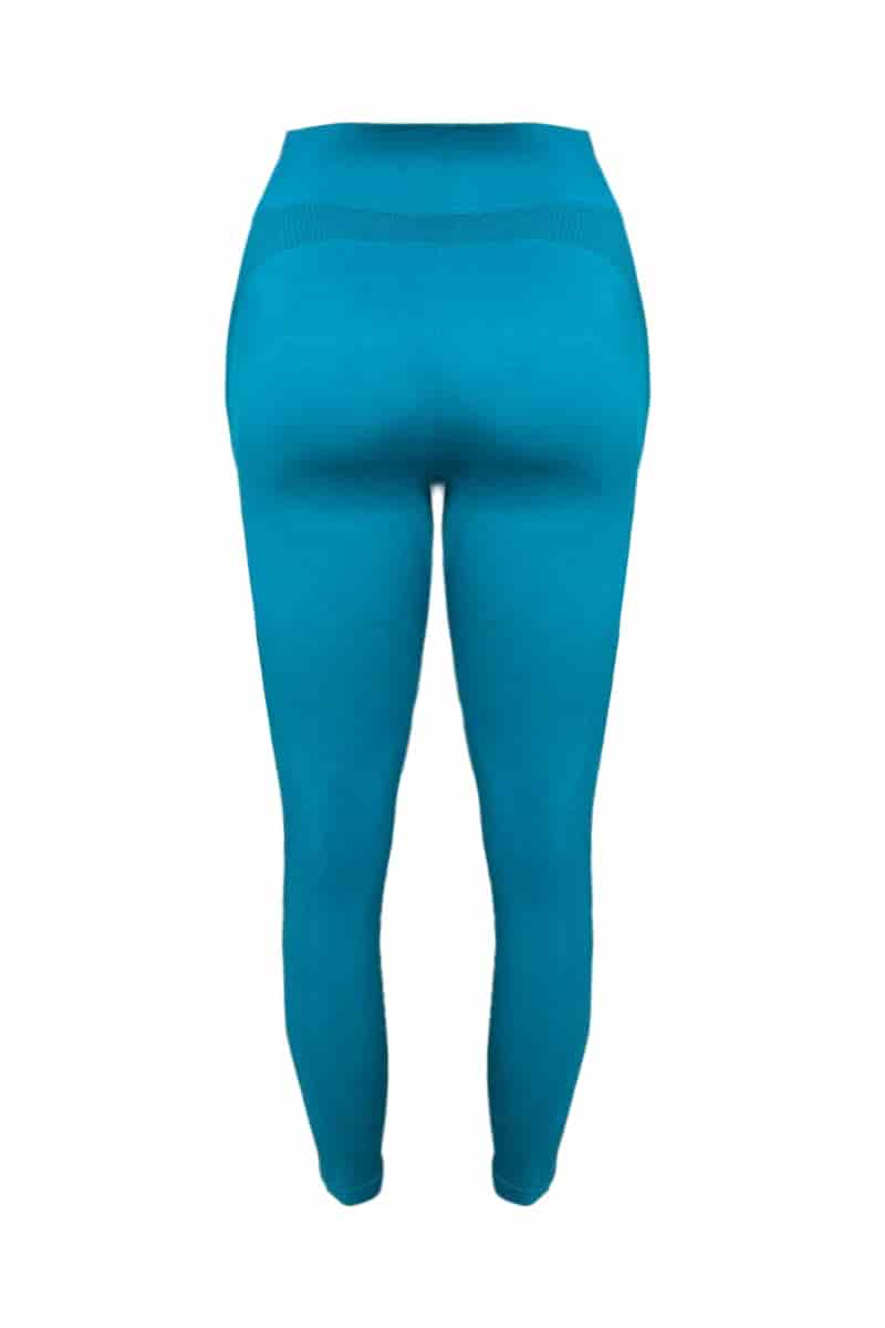 Pantalón Largo Deportivo Aplique Malla Lateral Petróleo - miniatura 2