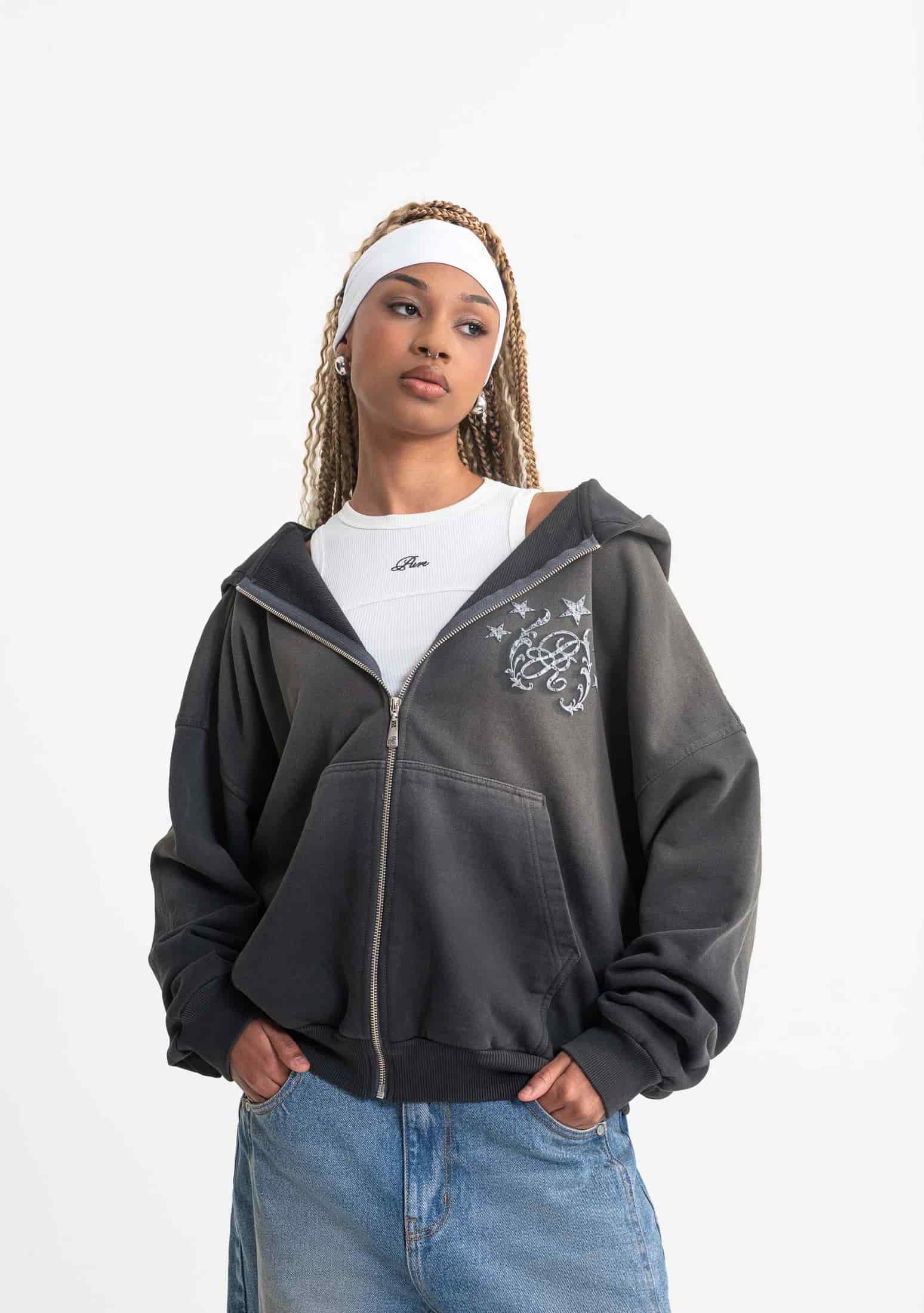 Rustic zipper hoodie - miniatura 11
