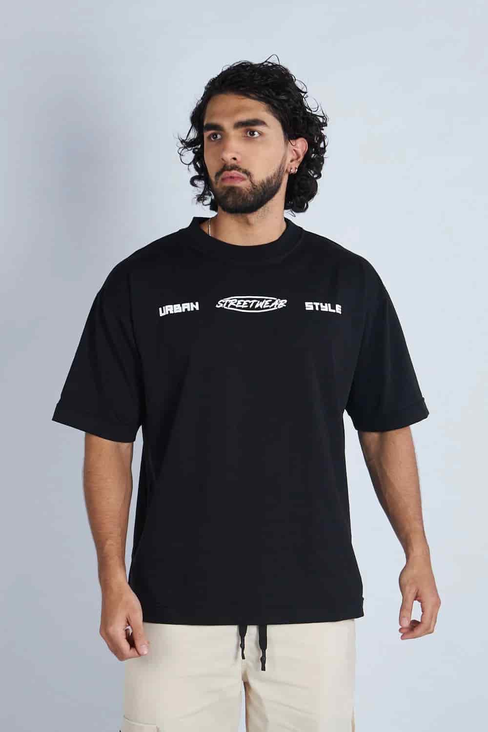 Camiseta oversize estampada Negro | DROP 03 | - miniatura 4