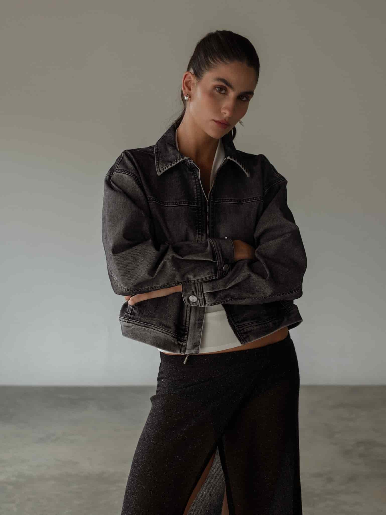 TIMELESS VELVET JACKET - BLACK - miniatura 1