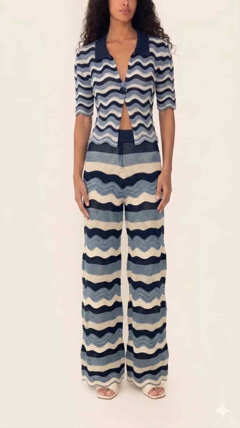 MARTINA PANT BLUE STRIPES - miniatura 2