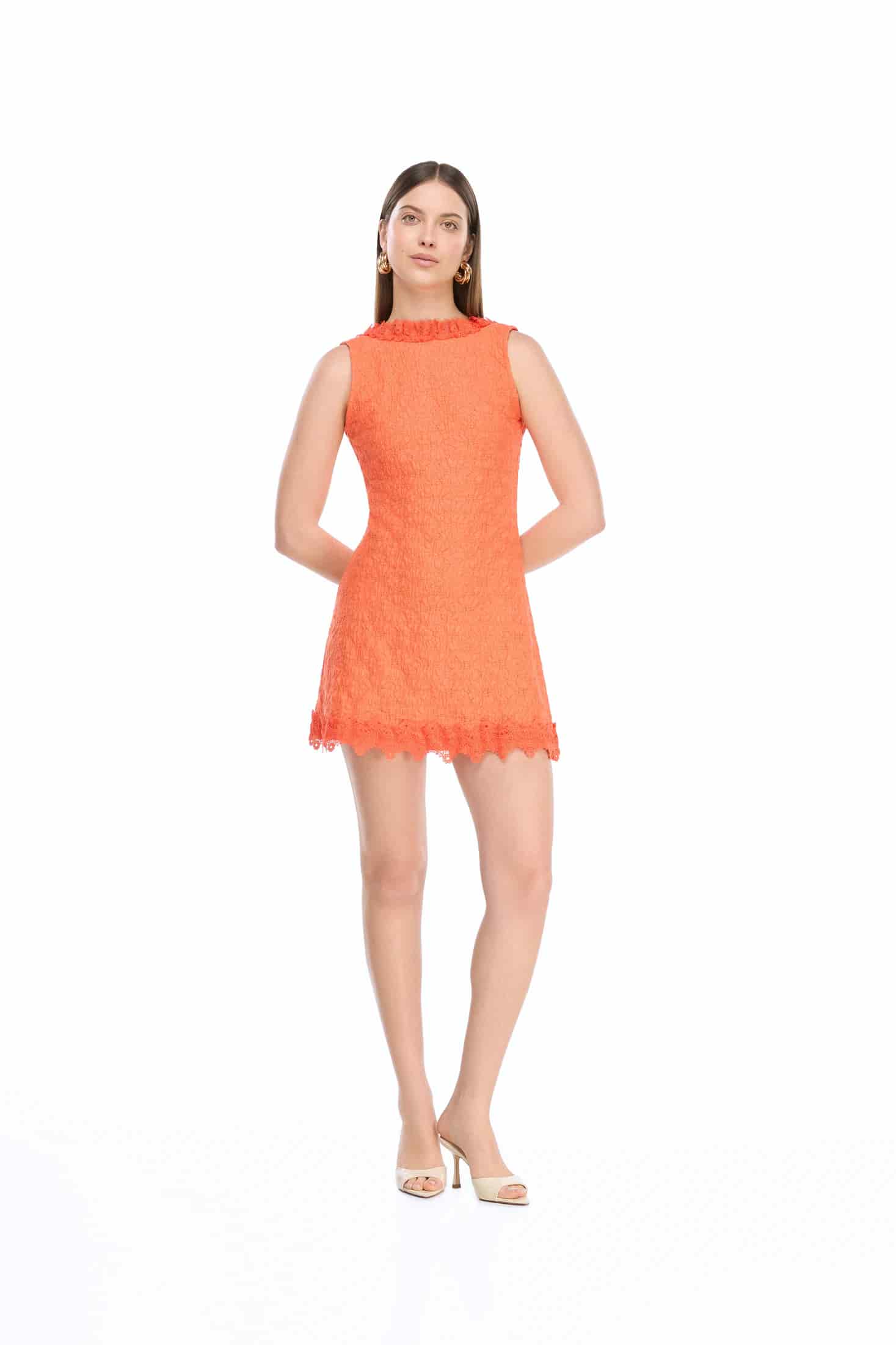 LOTUS MINI DRESS ORANGE - miniatura 1