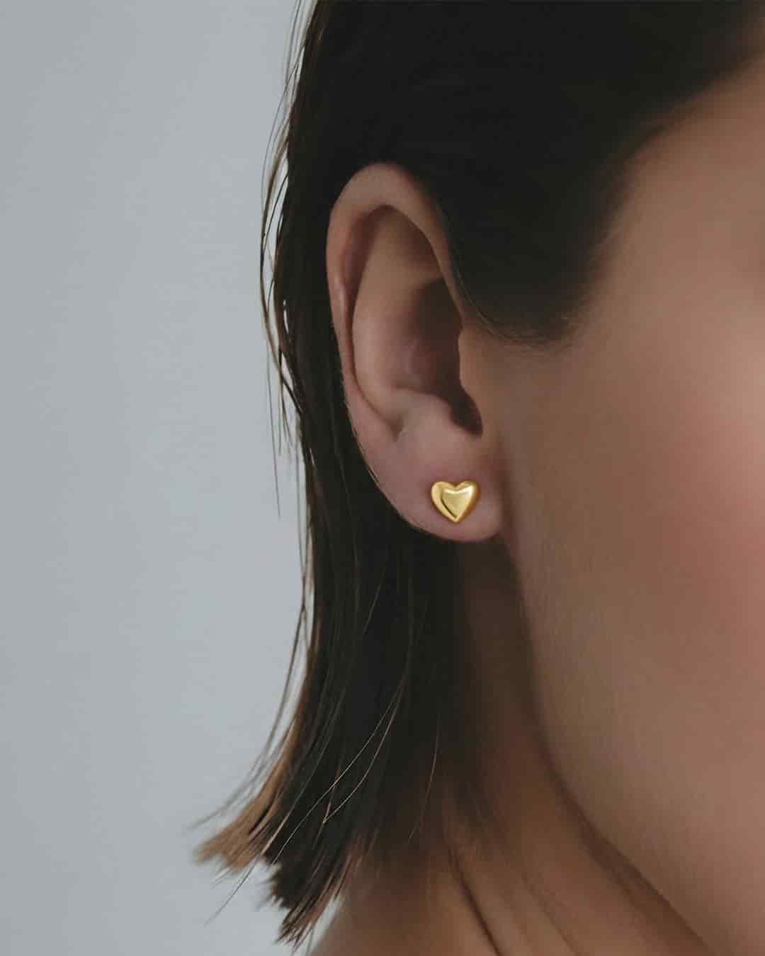 Aretes Mini Corazón Bold - miniatura 1