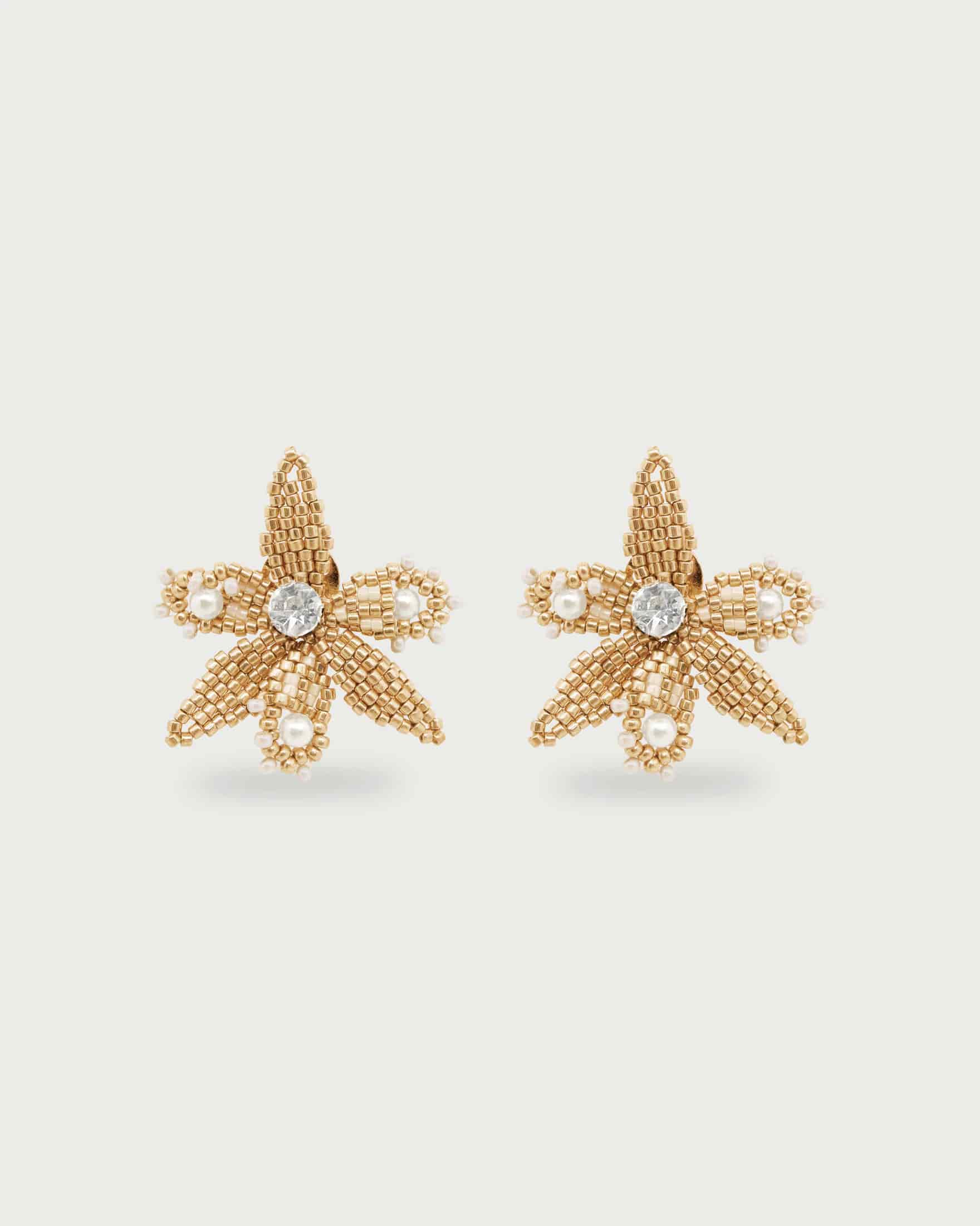 Aretes Orquídea Miyuki - miniatura 2