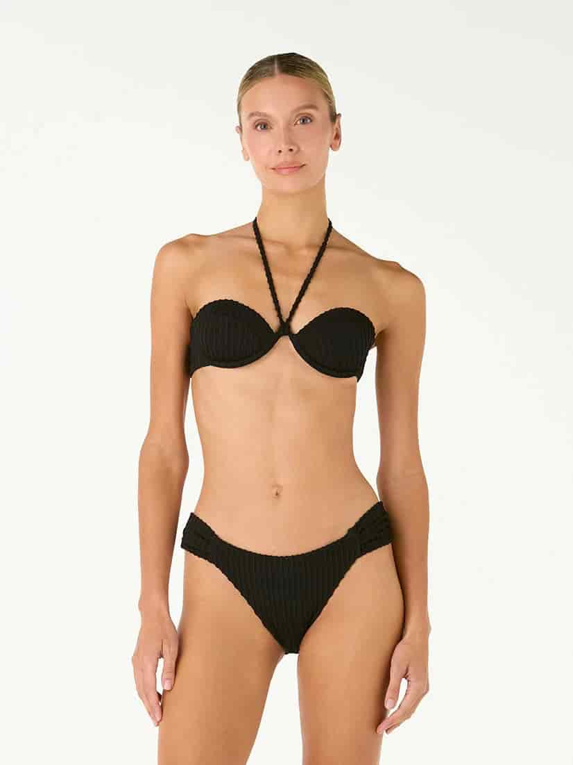 Top de Bikini Coralia Shell Black - miniatura 4
