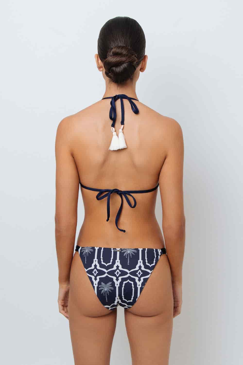 Bottom de Bikini Silvy Navy Palms Colombia - miniatura 1