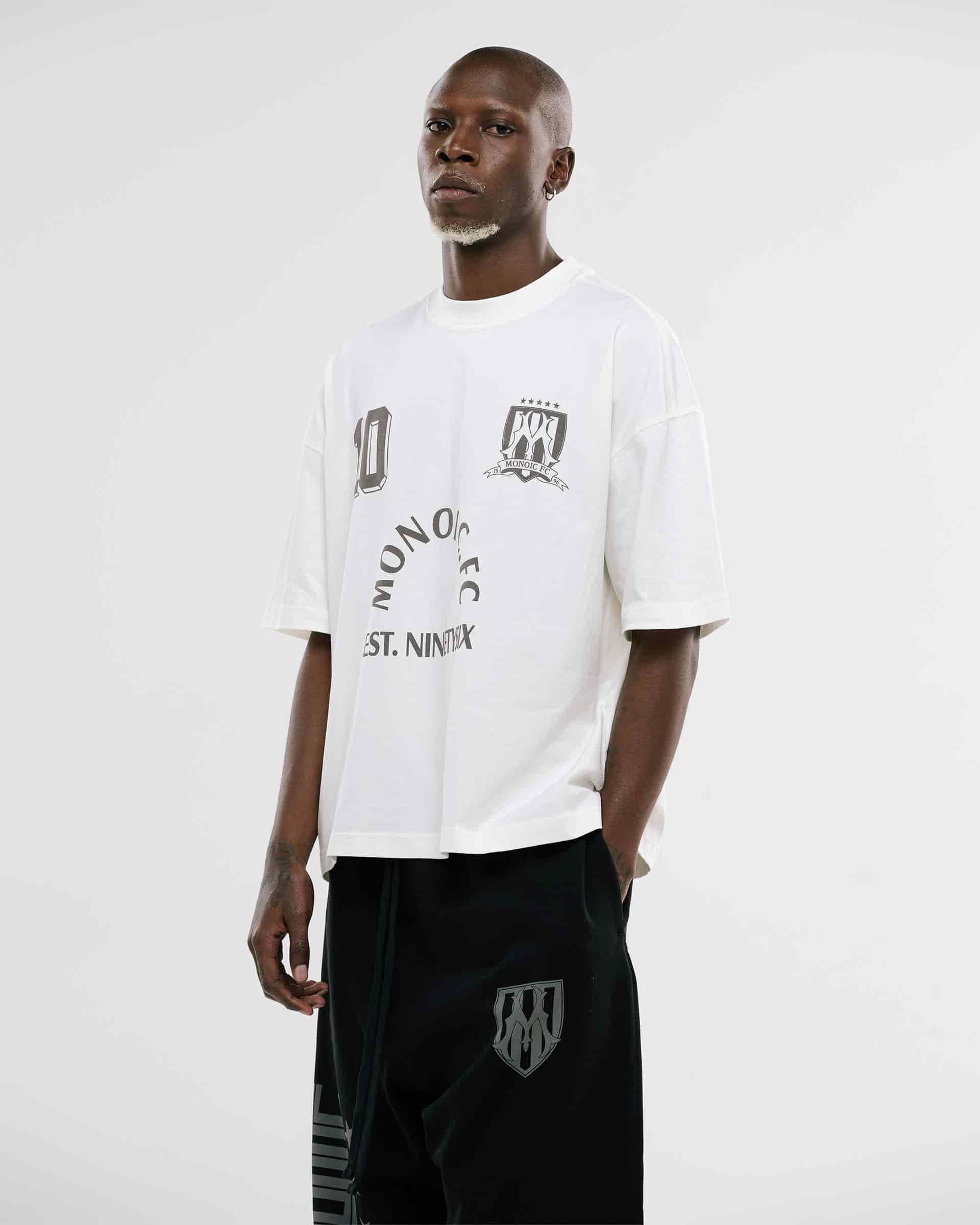 Camiseta Boxy Fit Ninetysix - Off White - miniatura 3