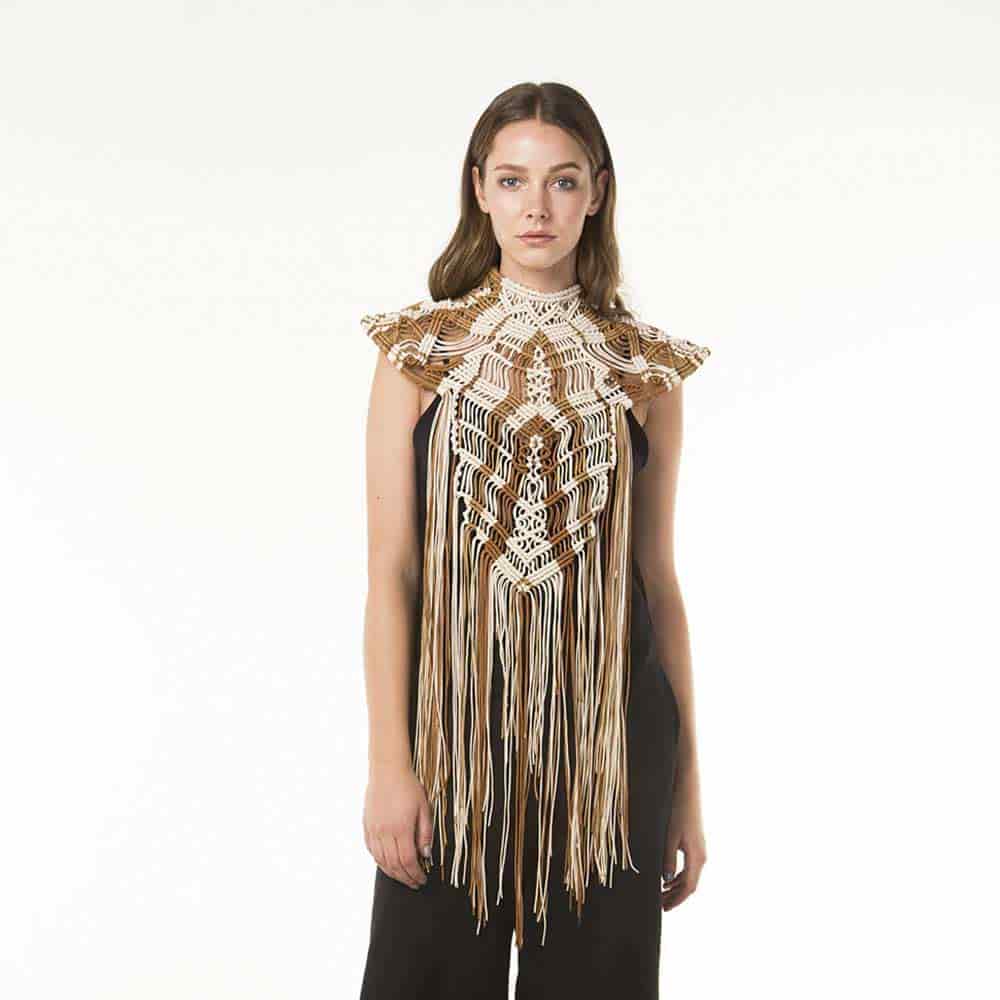 Chaleco Hosu  Ocre / Beige - miniatura 2