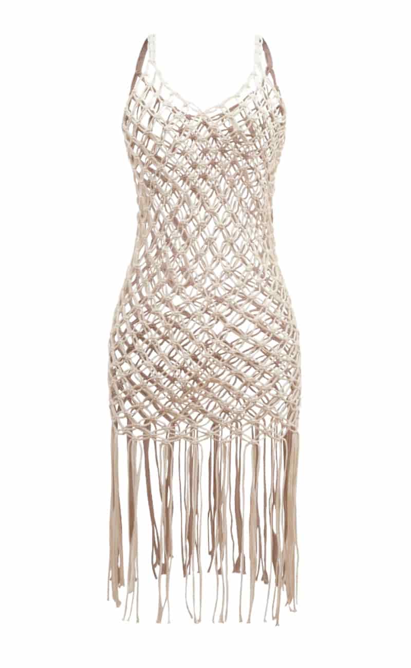 VESTIDO MIDI MACRAME - miniatura 1