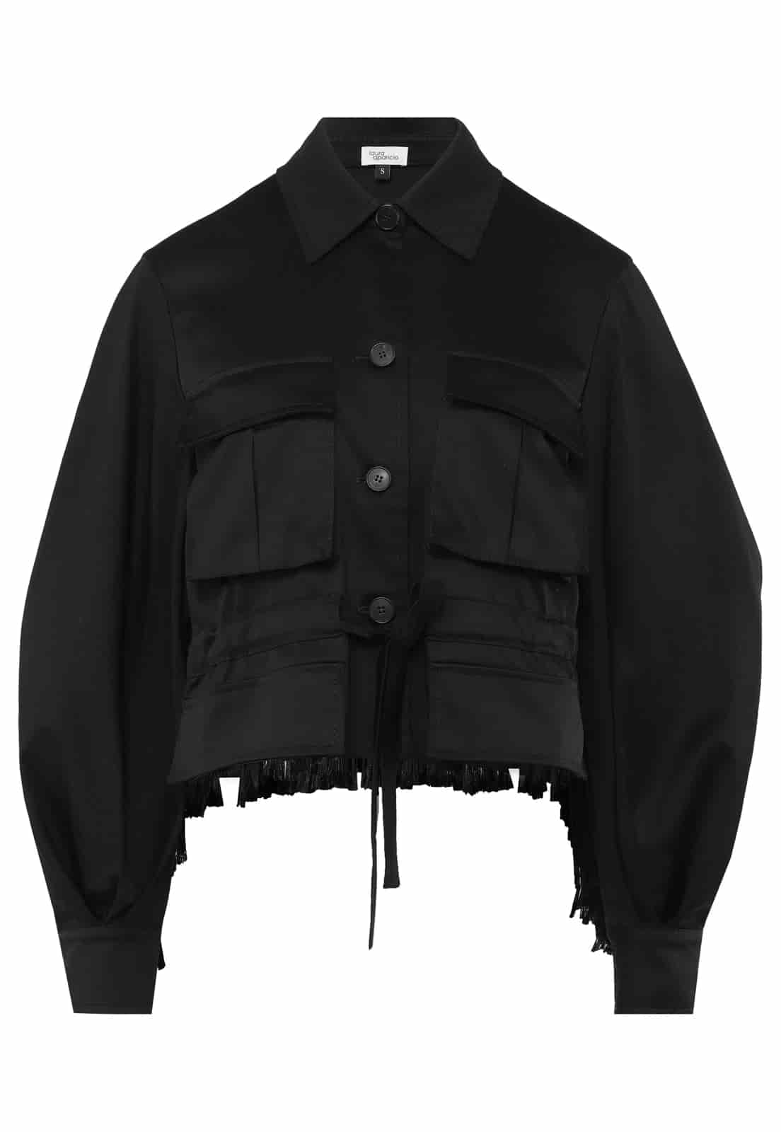 CHAQUETA SAHARIANA CON MACRAME - miniatura 2
