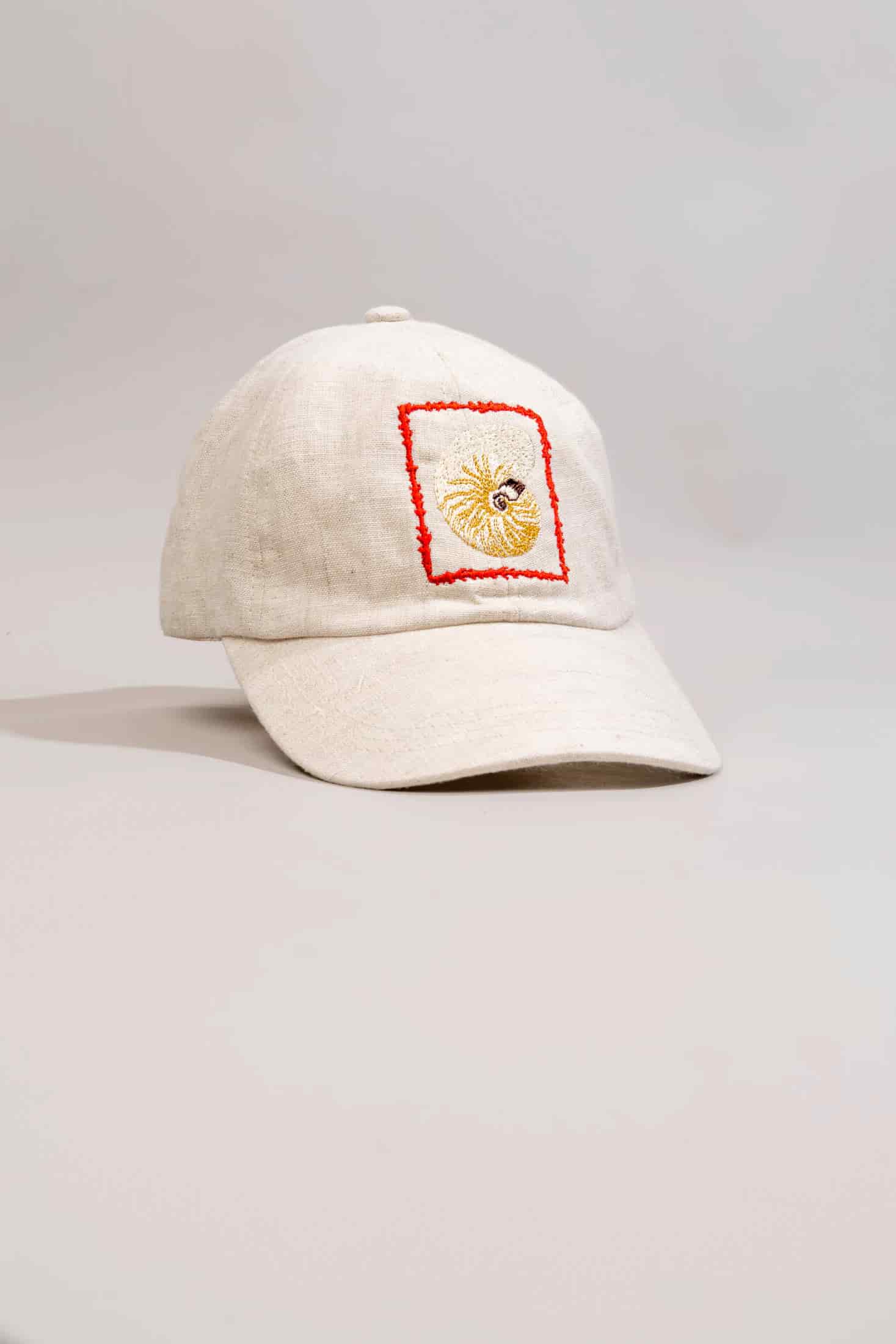 Men's linen cap atlantis embroidered - miniatura 10