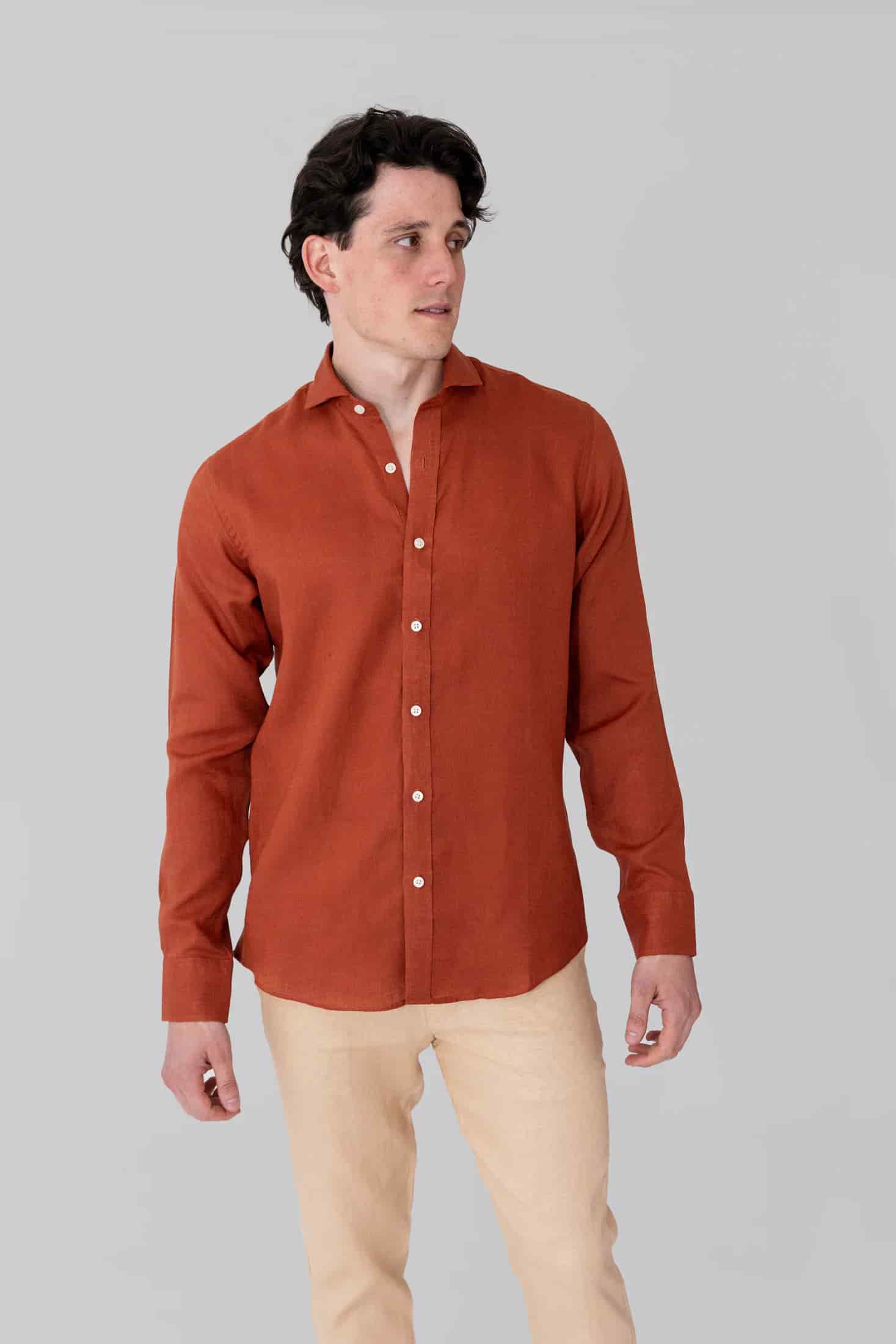 Camisas 100% Lino Cuello Francés- European Flax - miniatura 4