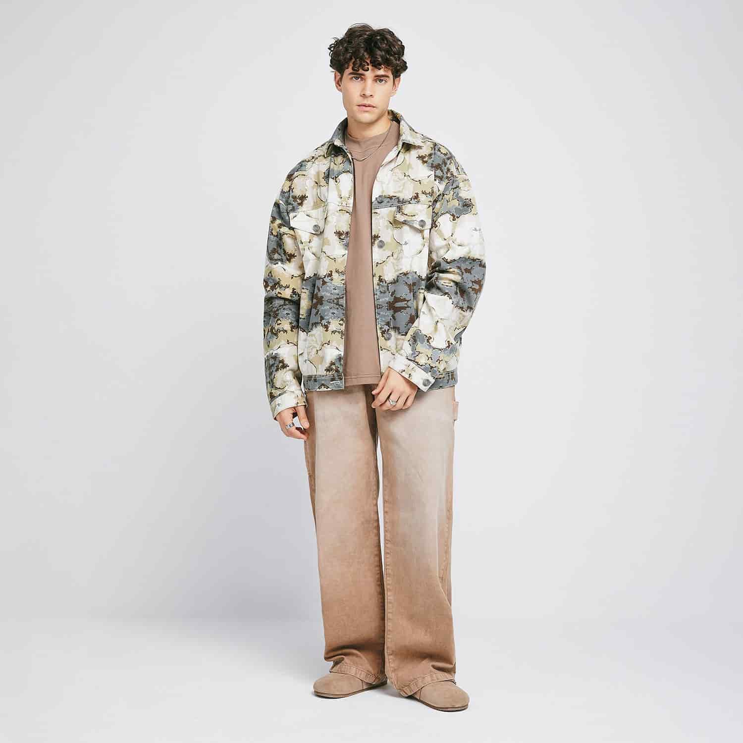 Dirty-Wash Mid-Rise Pants - Sand - miniatura 3