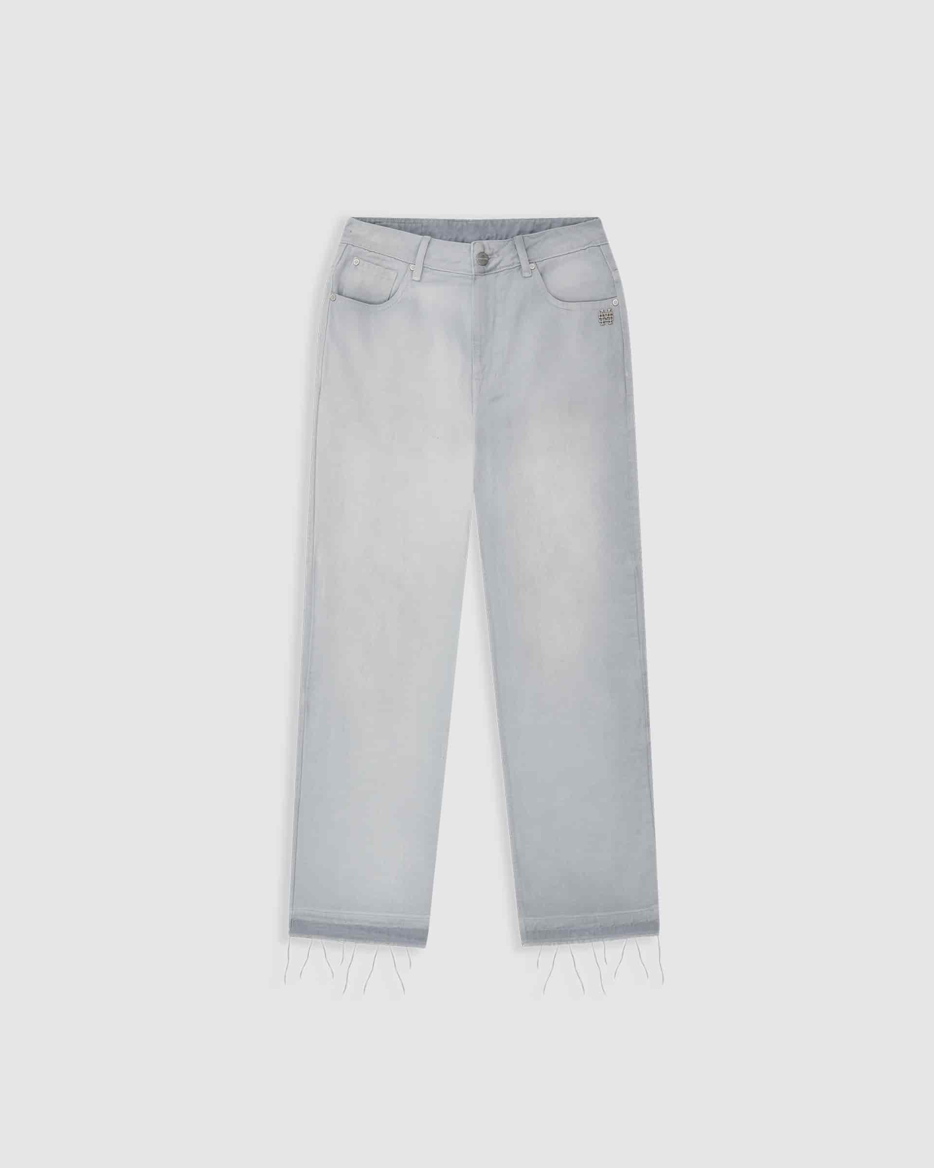 Flared Pants - Gris Claro Desgastado - miniatura 1