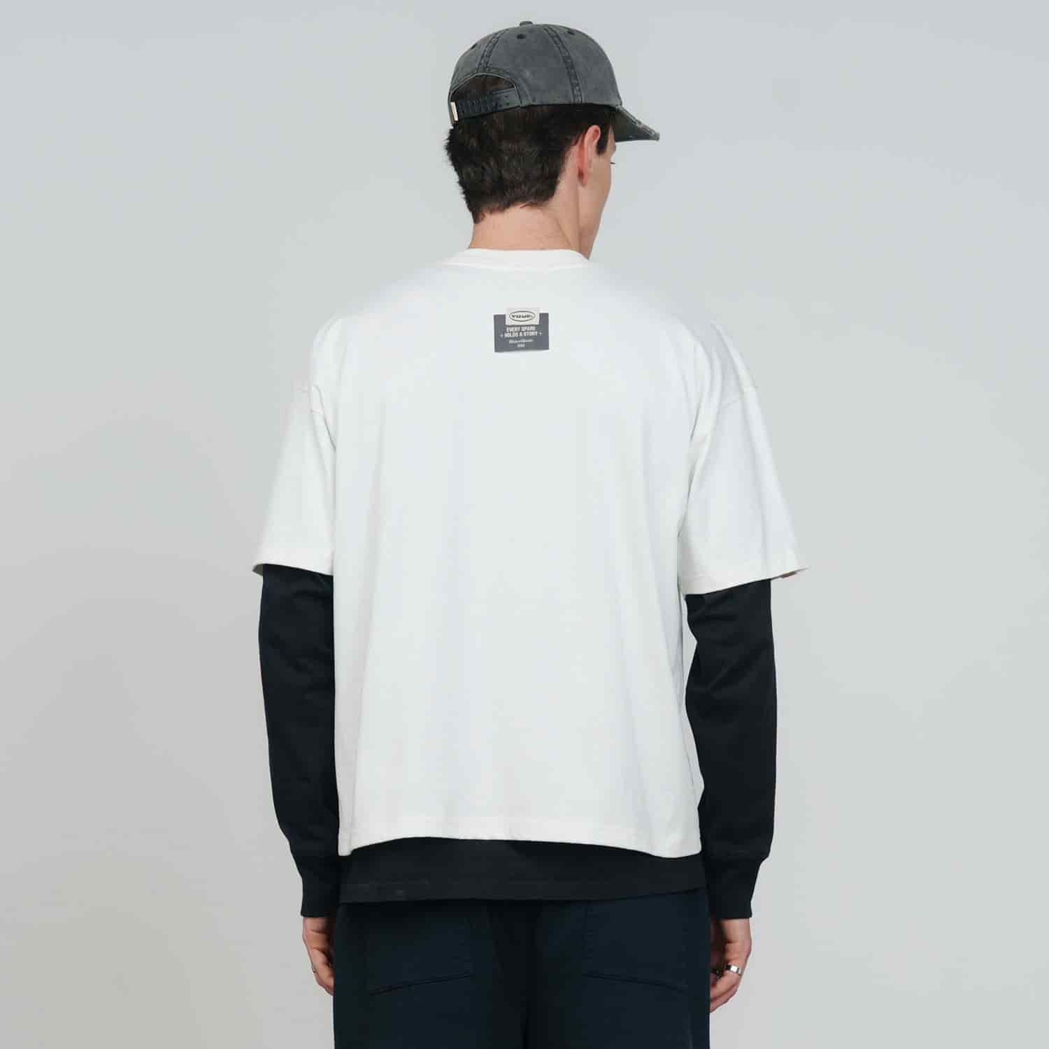 Text Me Boxy T-Shirt - Cream - miniatura 3