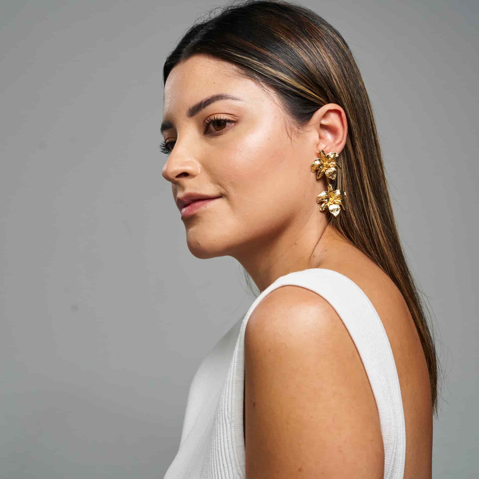 Cattleya Duo Earrings - miniatura 3