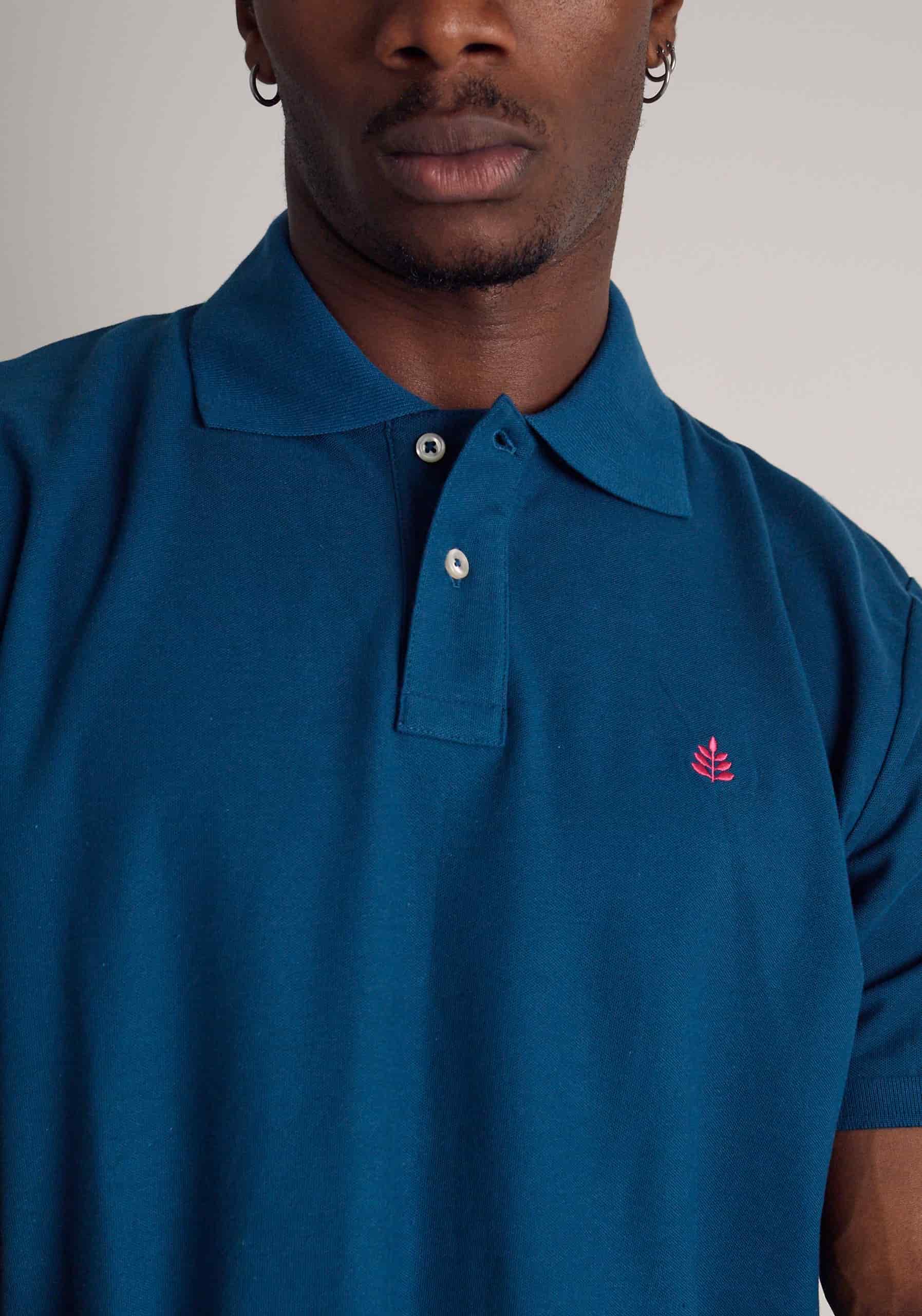Camiseta Polo H L-Fuc Azul Petroleo - miniatura 4