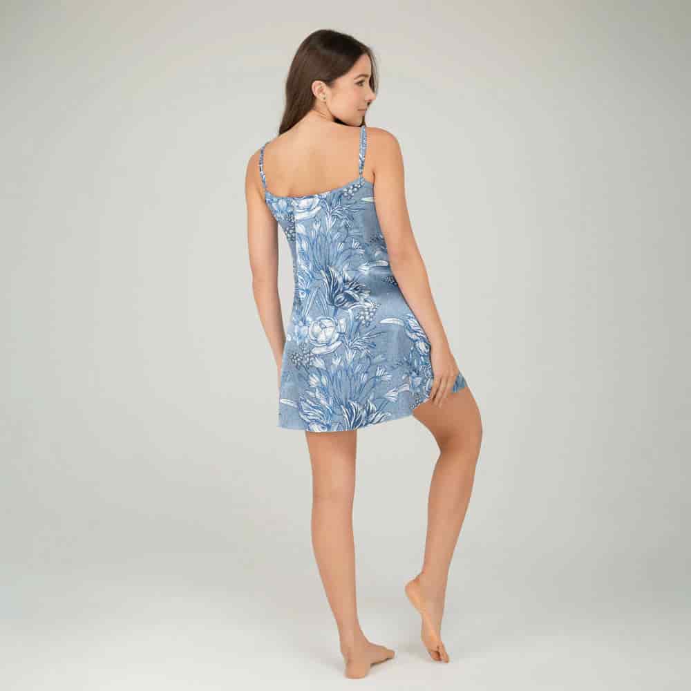 Bata Satin Tiras con Estampado Denim. - miniatura 2