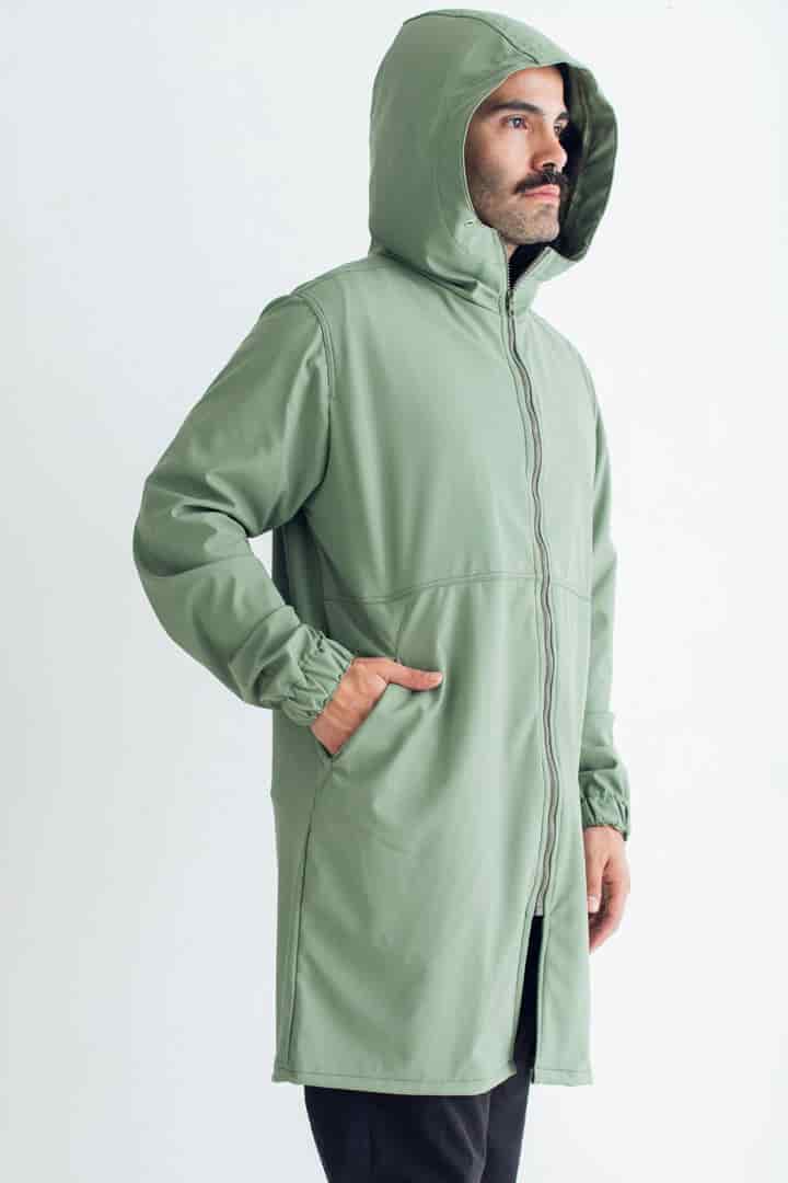 Chaqueta para lluvia verde - miniatura 7