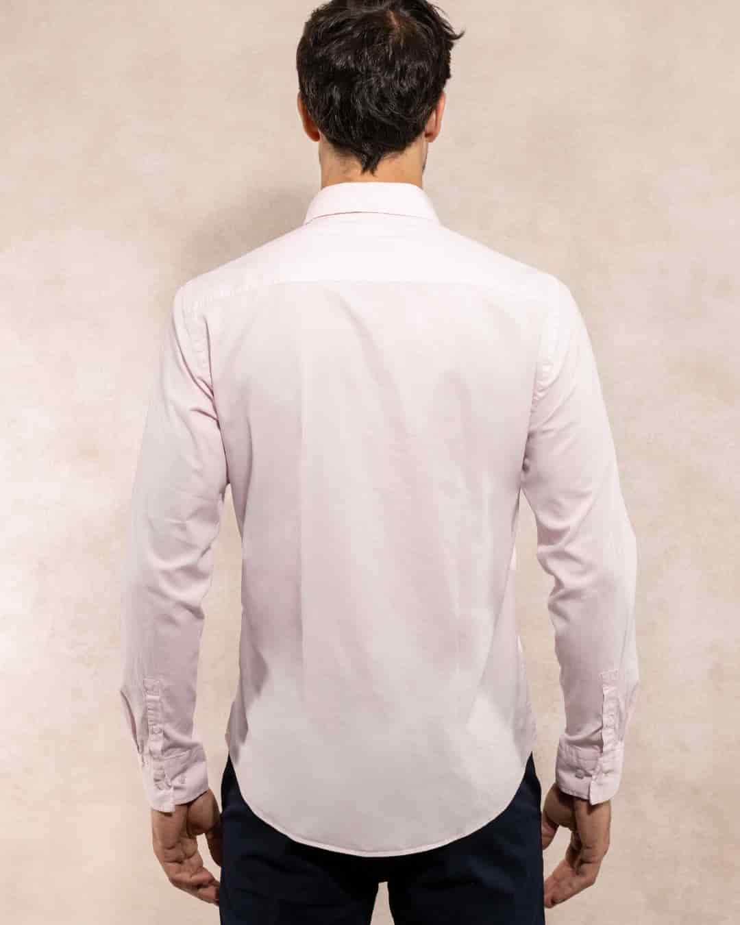 Camisa Antimanchas Popelina Baby Pink - Talla Regular - miniatura 3