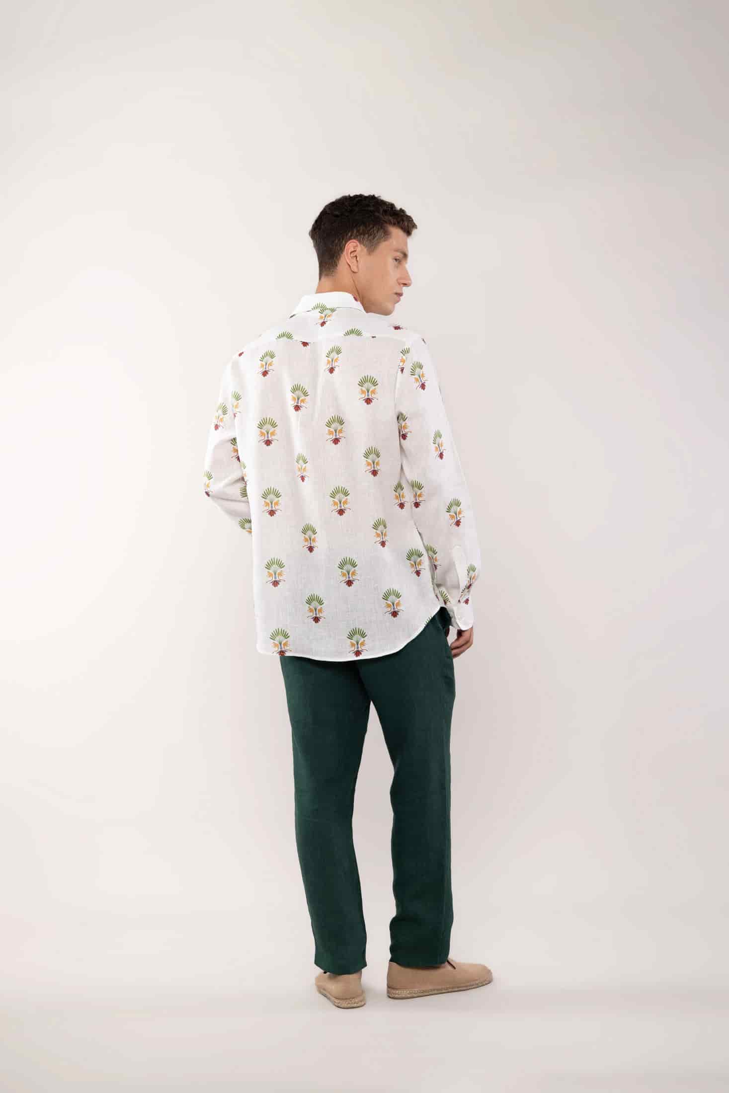 Men's linen shirt maymun - miniatura 4