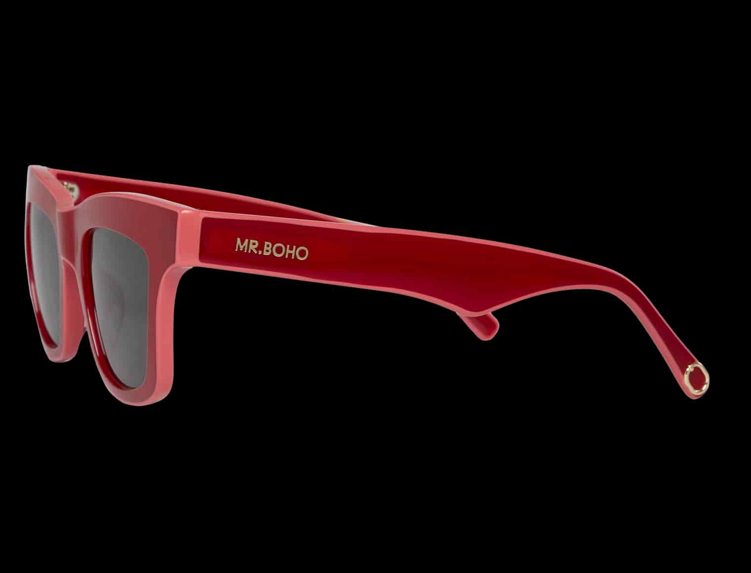 FLABELUS BY MR BOHO BOLD RED MONTAUK - WITH CLASSICAL LENSES - miniatura 2