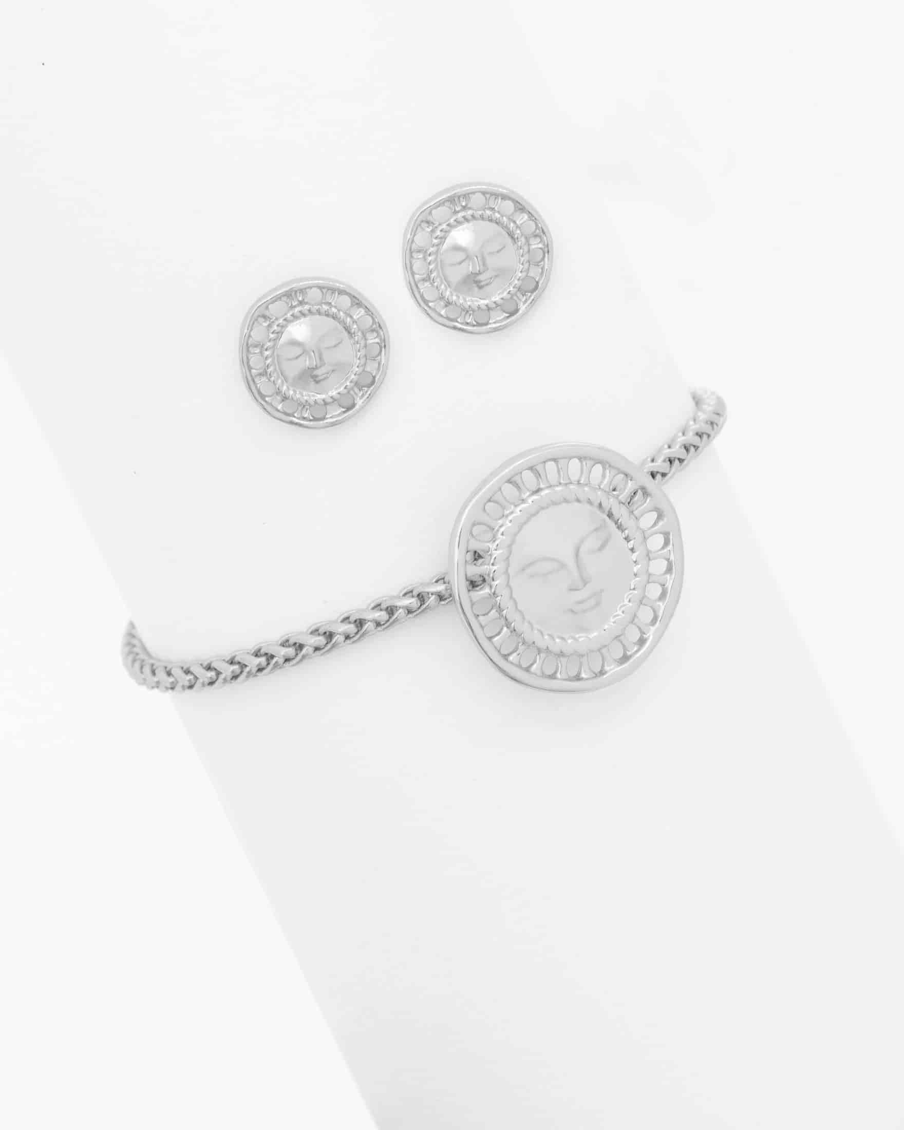 Set Pulsera + Aretes Cara Sol - miniatura 2