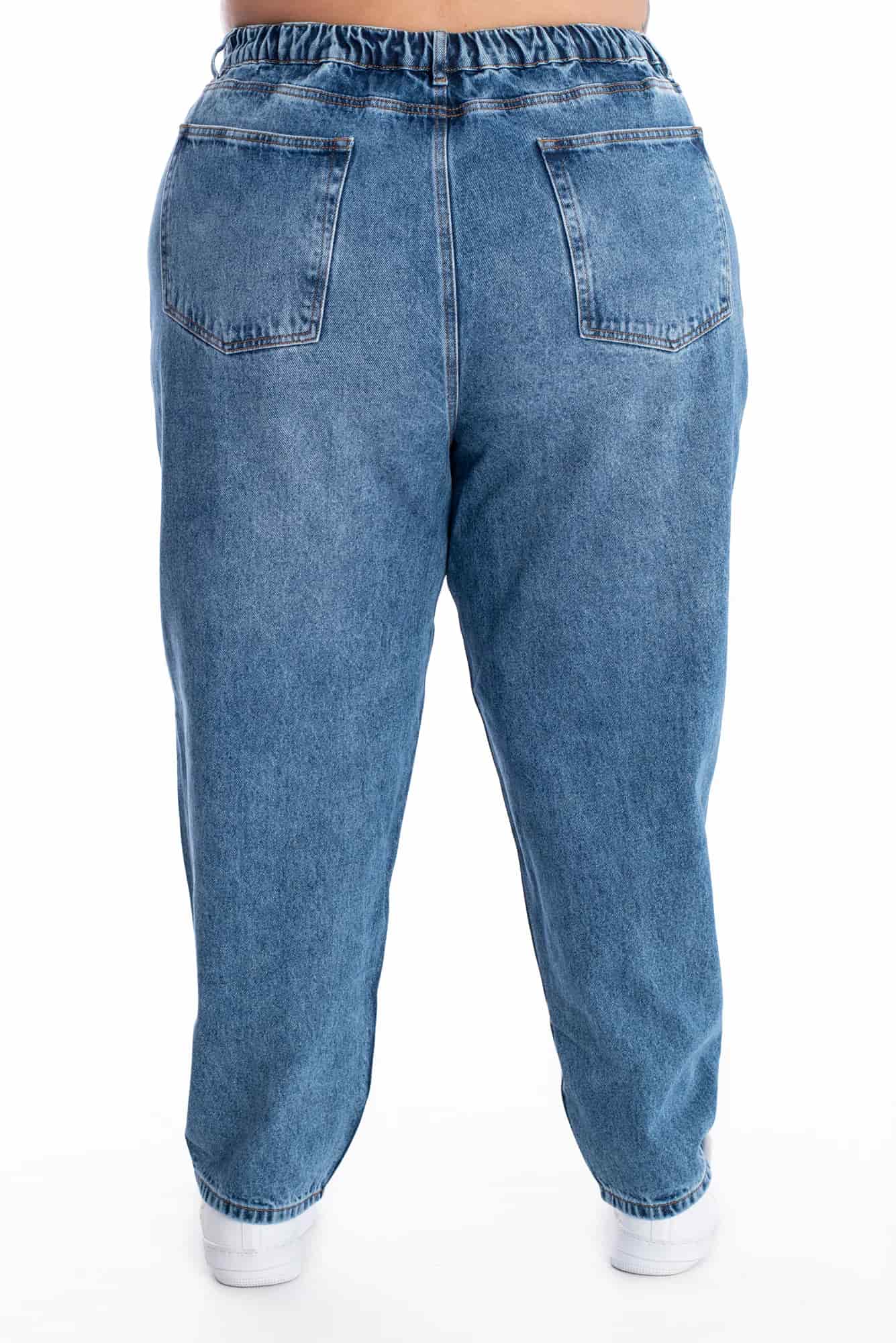 Jean Boyfriend Brillo Azul Medio 399 - miniatura 8