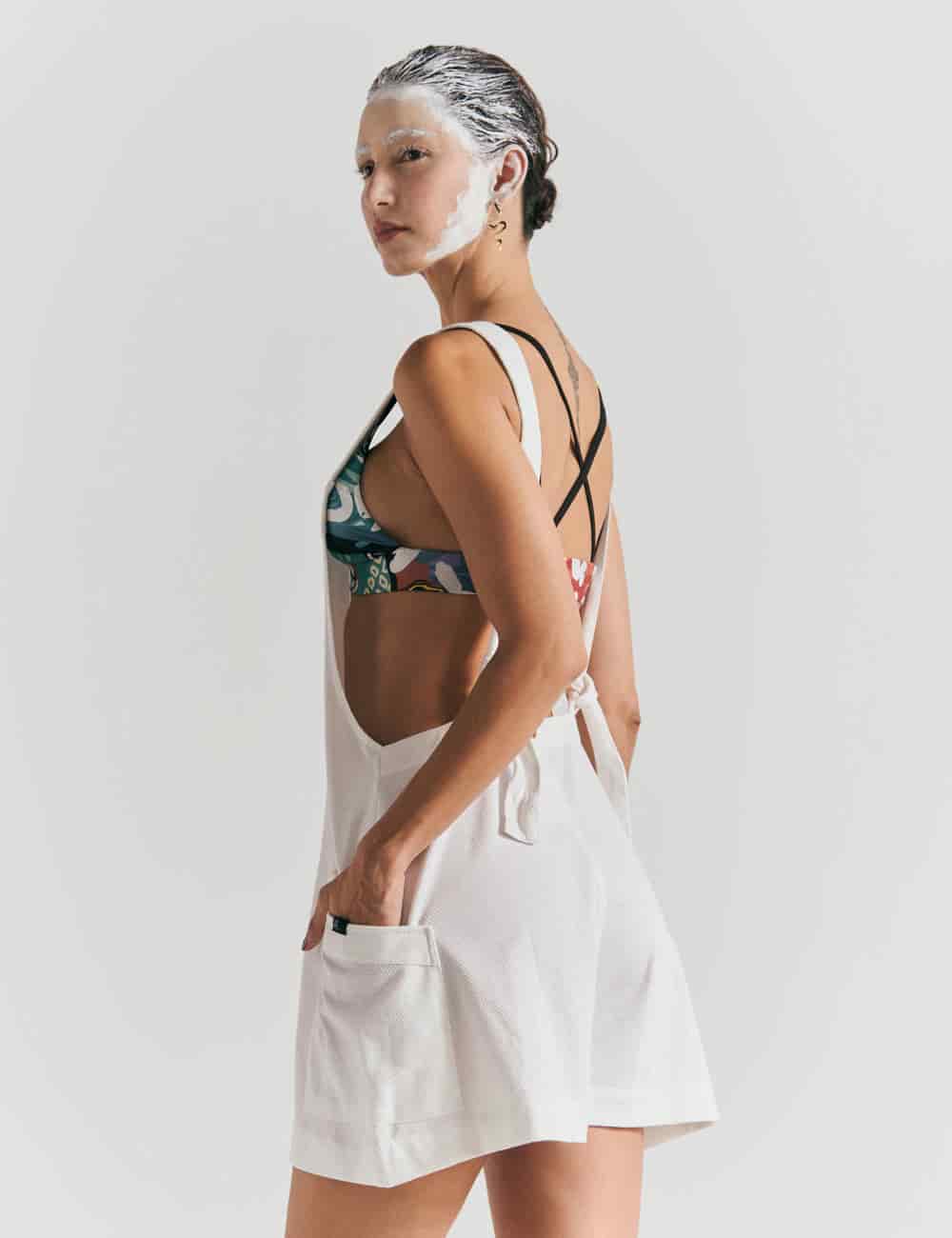 Romper Tirantas Haoma crudo Mujer - miniatura 3