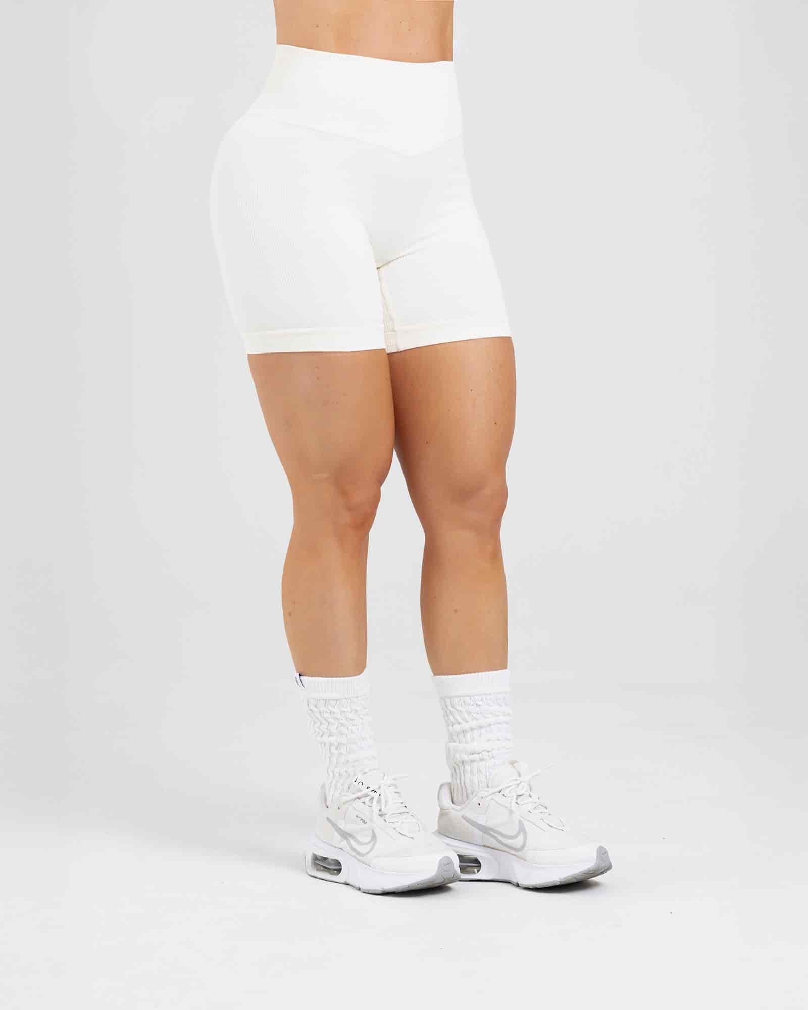 Short seamless marfil dolce FIBER - miniatura 2