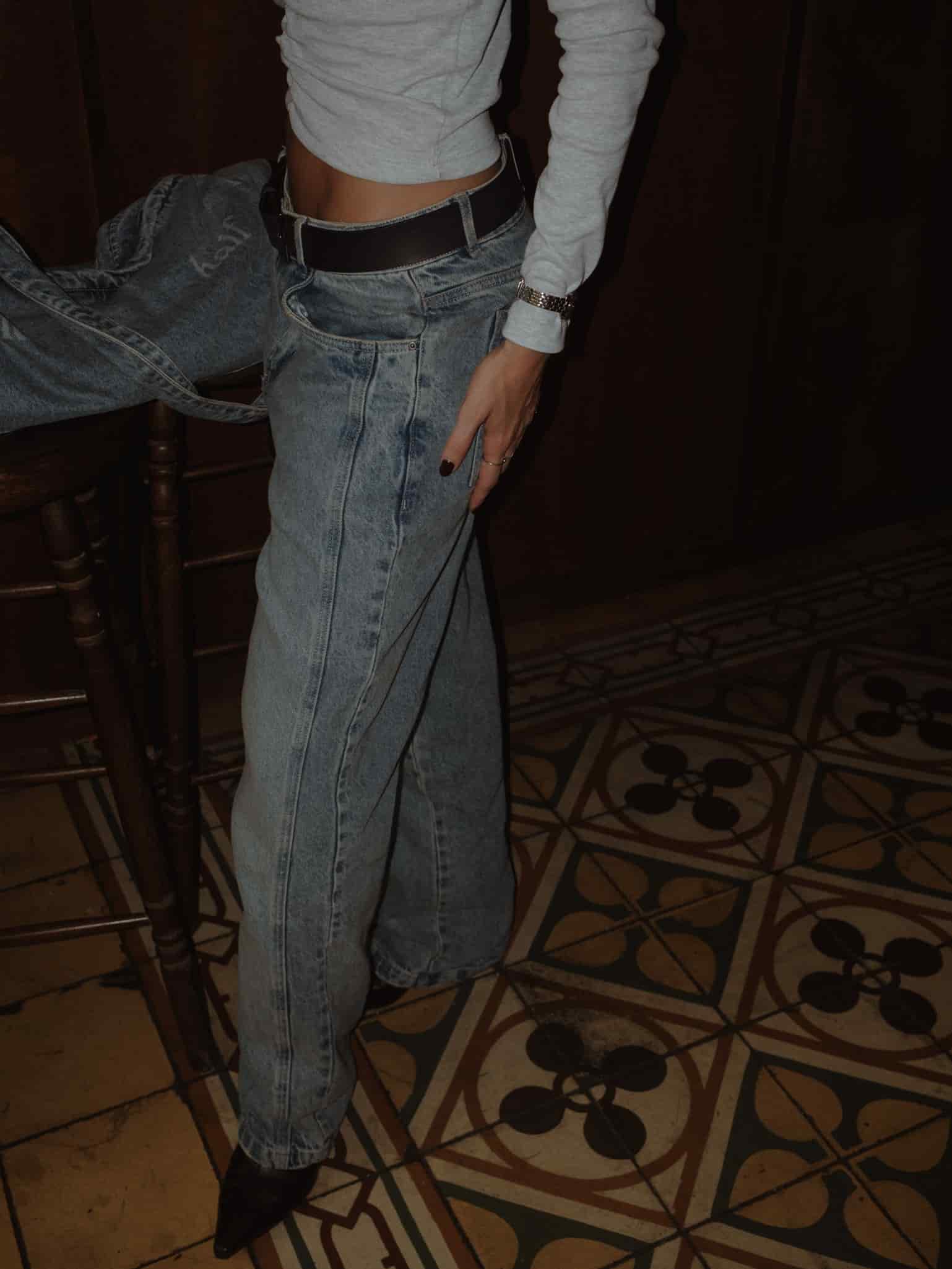 LOOSE CORD JEAN - DIRTY WASH CLEAR BLUE - miniatura 3