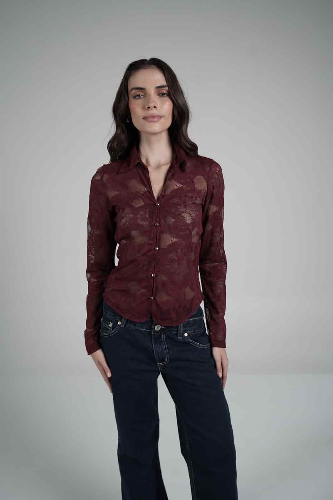 Lace Blouse (Vino) - miniatura 3