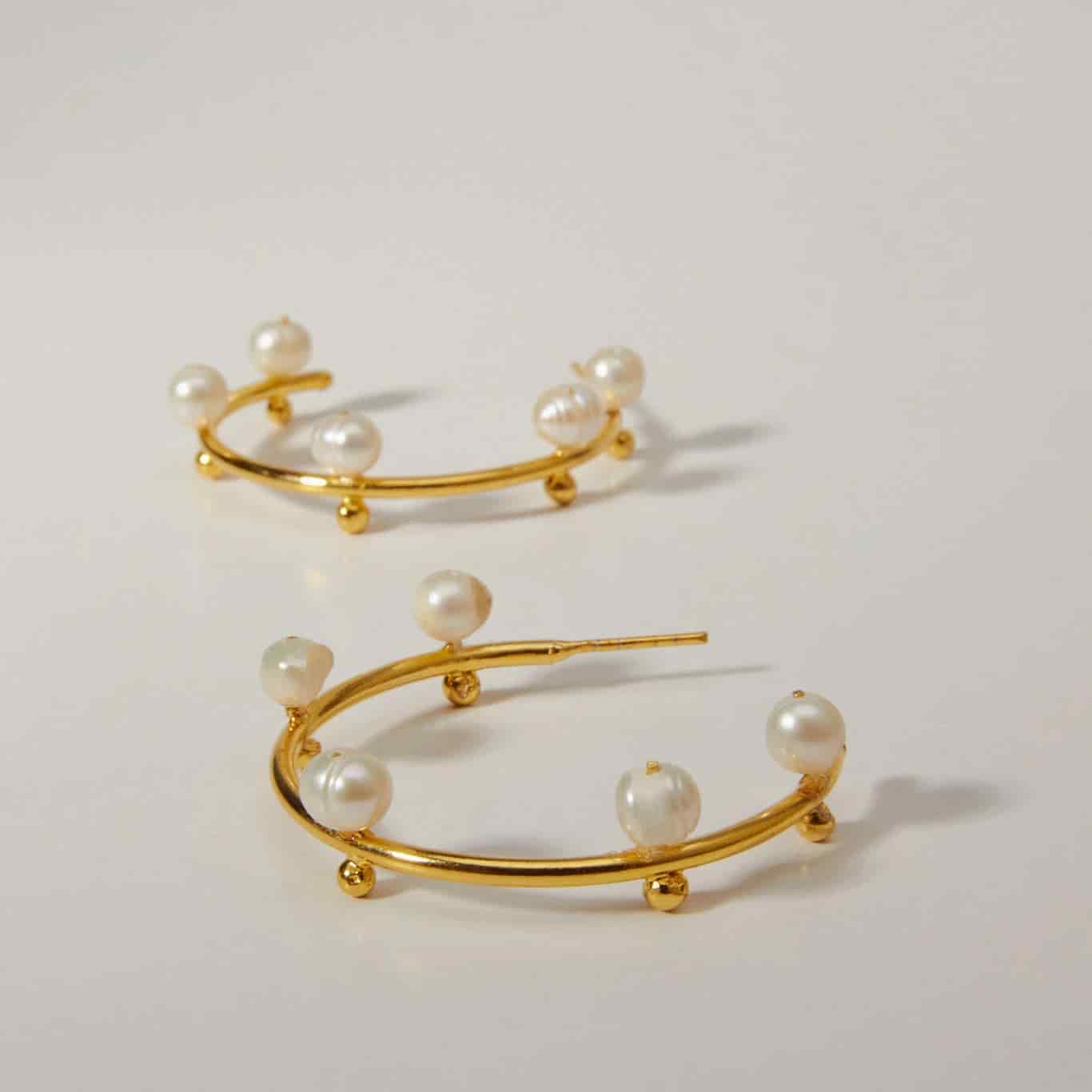 Luna Pearls Hoops - miniatura 1
