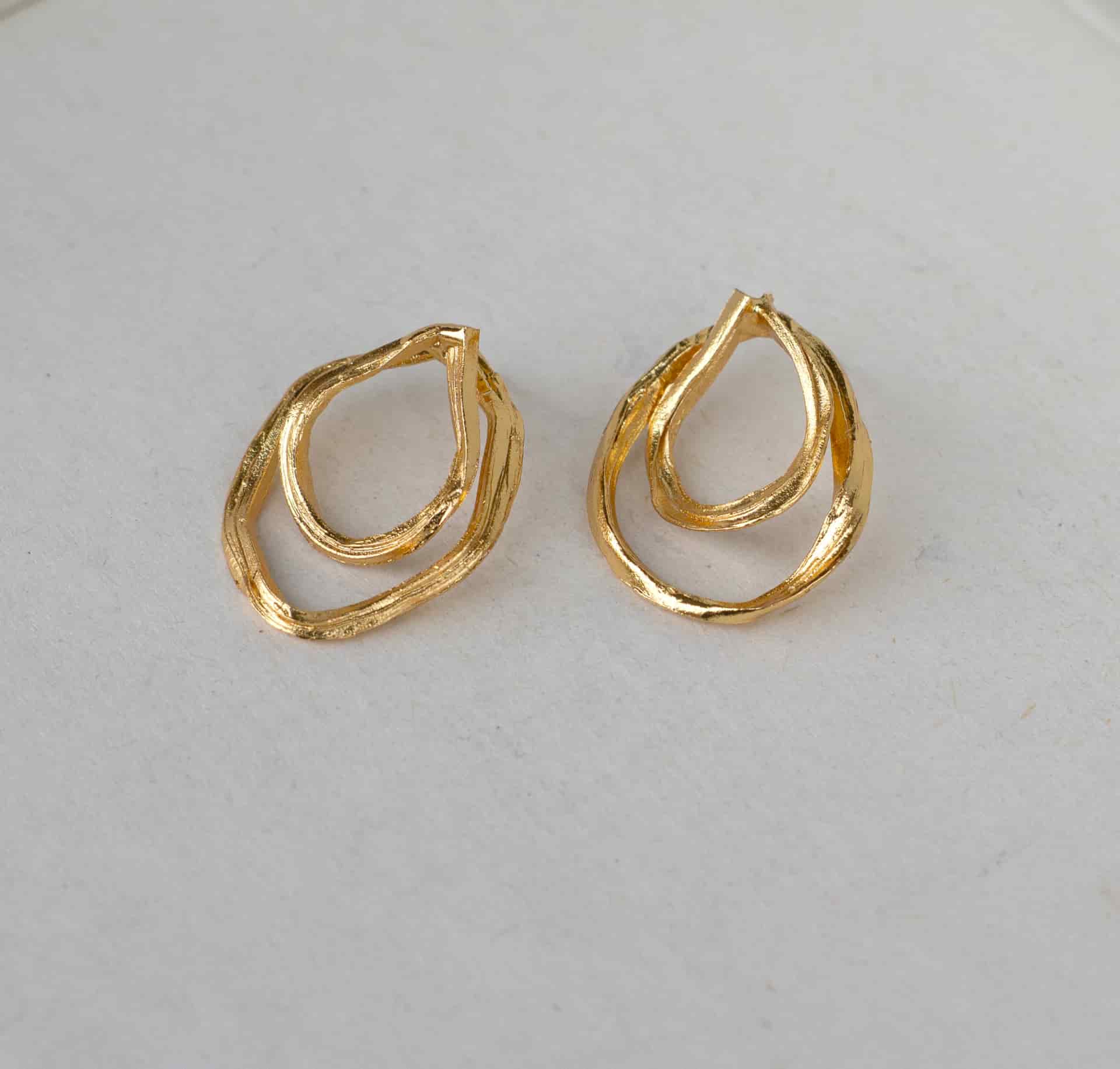 Arete doble aro surco - miniatura 1