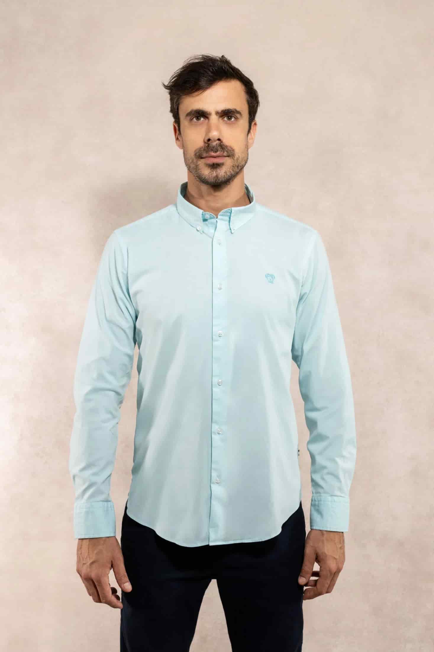 Camisa Antimanchas Popelina Baby Blue - miniatura 8