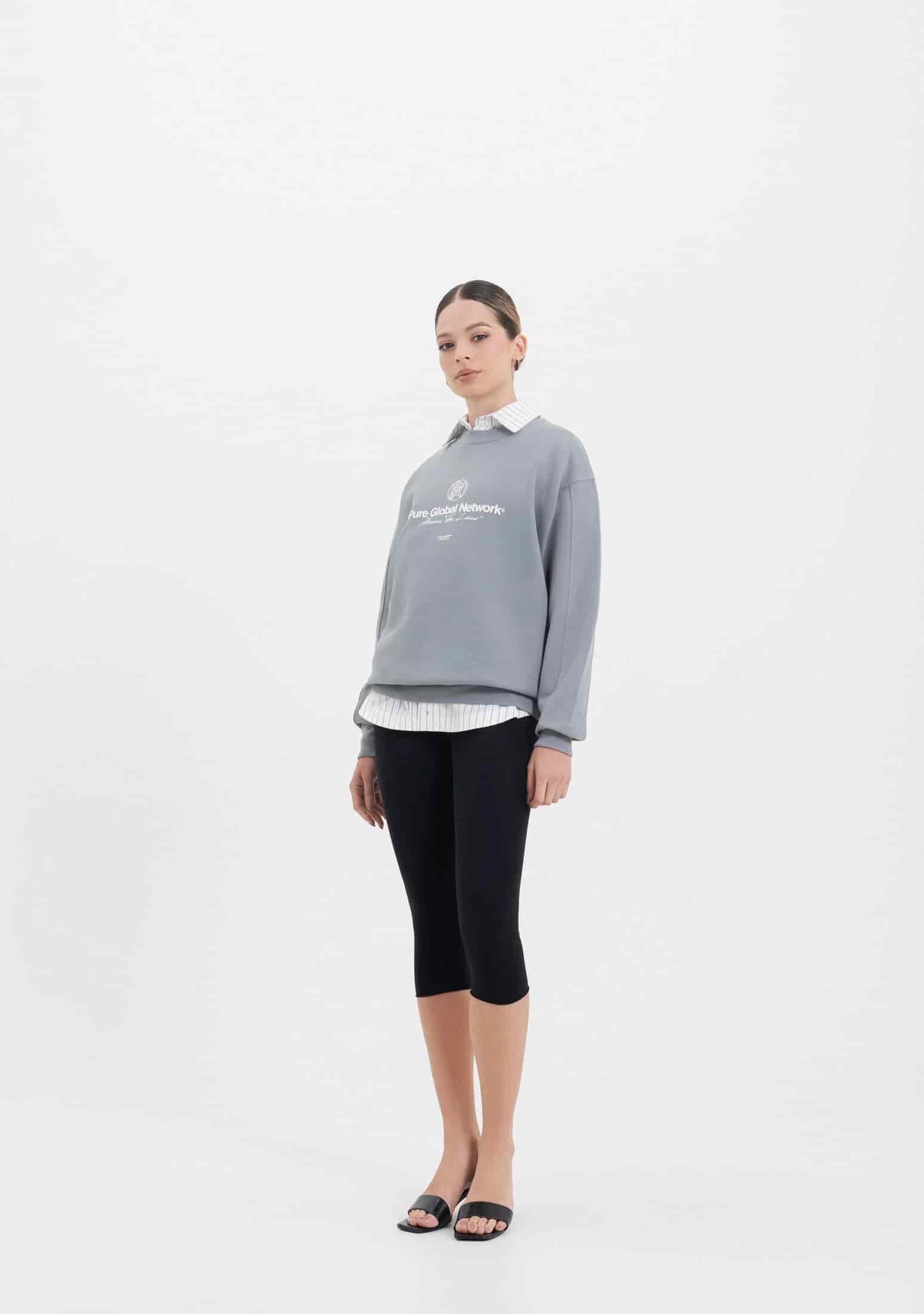 Across The Lines Gray Pullover - miniatura 5
