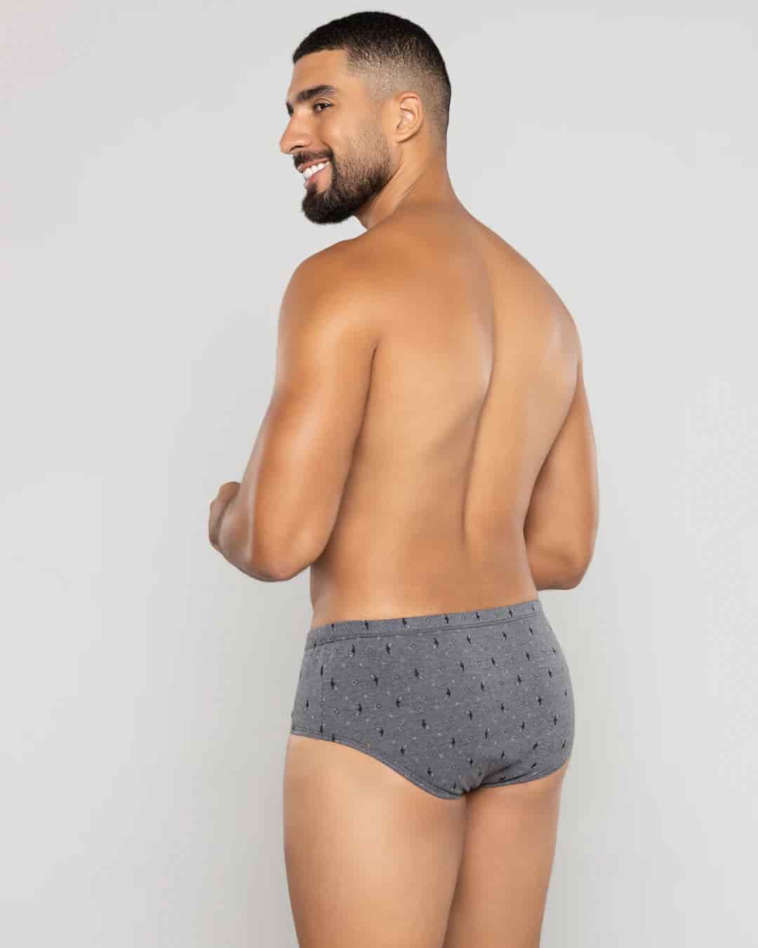 Pantaloncillo clásico Algodón estampado con bragueta Ref.2010 - miniatura 5