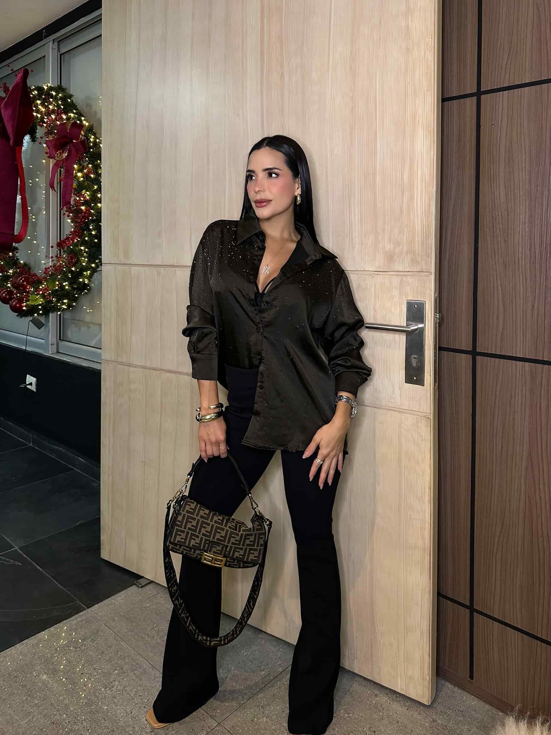 BLUSA INES CAFÉ - miniatura 2