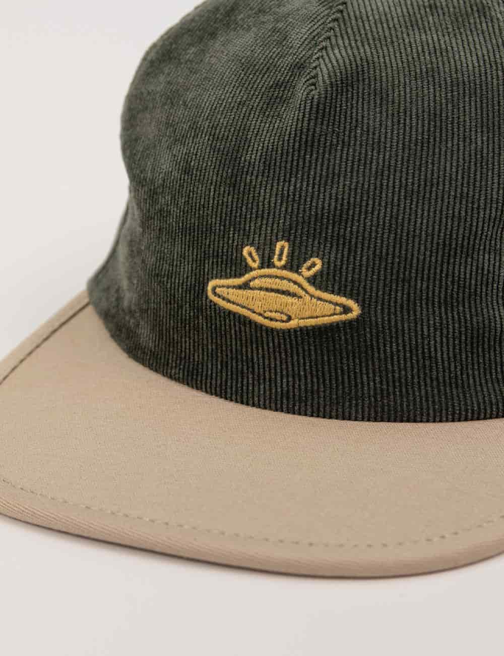 Gorra Desestructurada pana astral verde + beige - miniatura 4